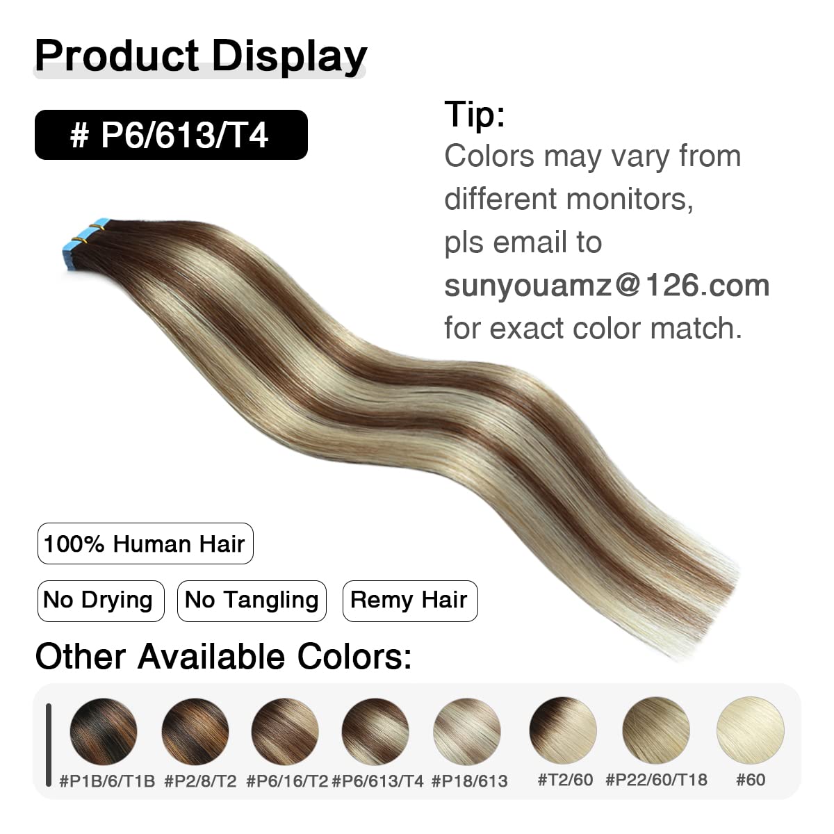 Suyya Tape In Hair Extensions Human Hair Balayage Chocolate Brown To Bleach Blonde And Chestnut Brown 50G/Pack 20Pcs Straight Se