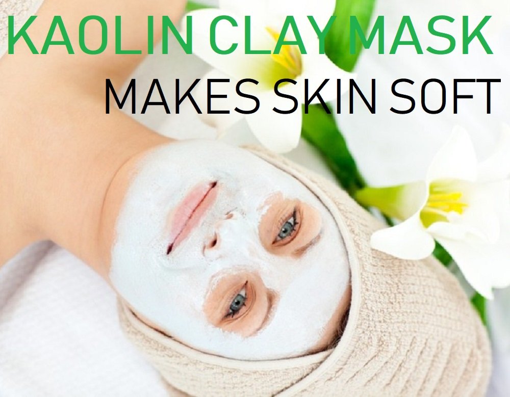 Relaxcation KAOLIN CLAY POWDER - 100% Natural and Pure White Kaolin Clay (China Clay) Cosmetic Grade, Great For Sensitive Skin,