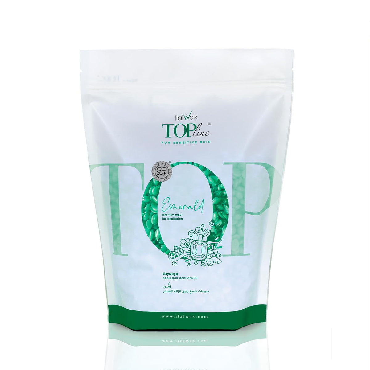 Italwax Hard Wax Beads for Sensitive Skin - 750g/1.65lb - Synthetic Formulation, Scent Free, Recommended for Bikini Area and Arm