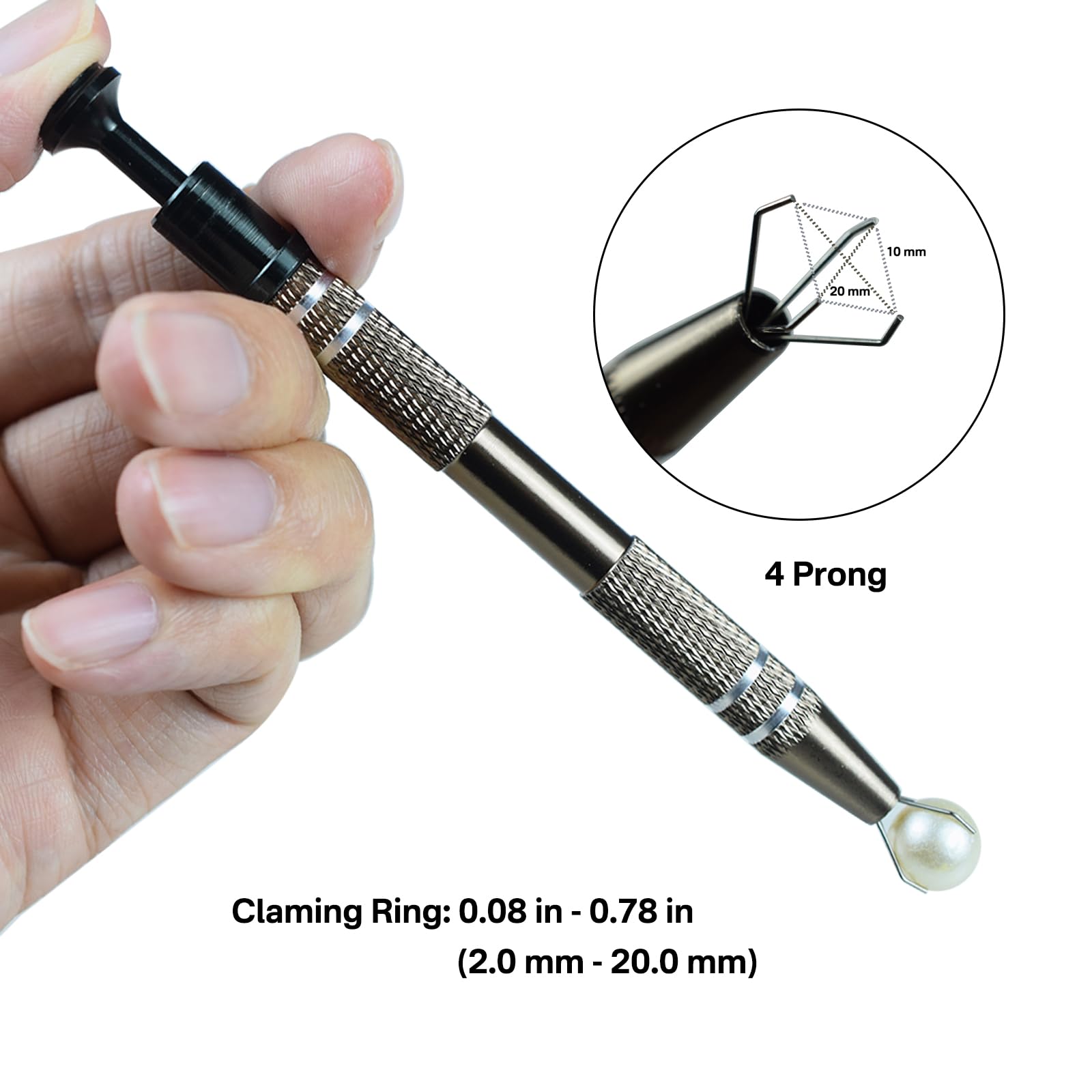 CTISMICE Piercing Ball Grabber Tool, 3pcs Stainless Steel Pick Up Tweezers for Piercing Changing, Making Jewelry, Grabbing IC Ch