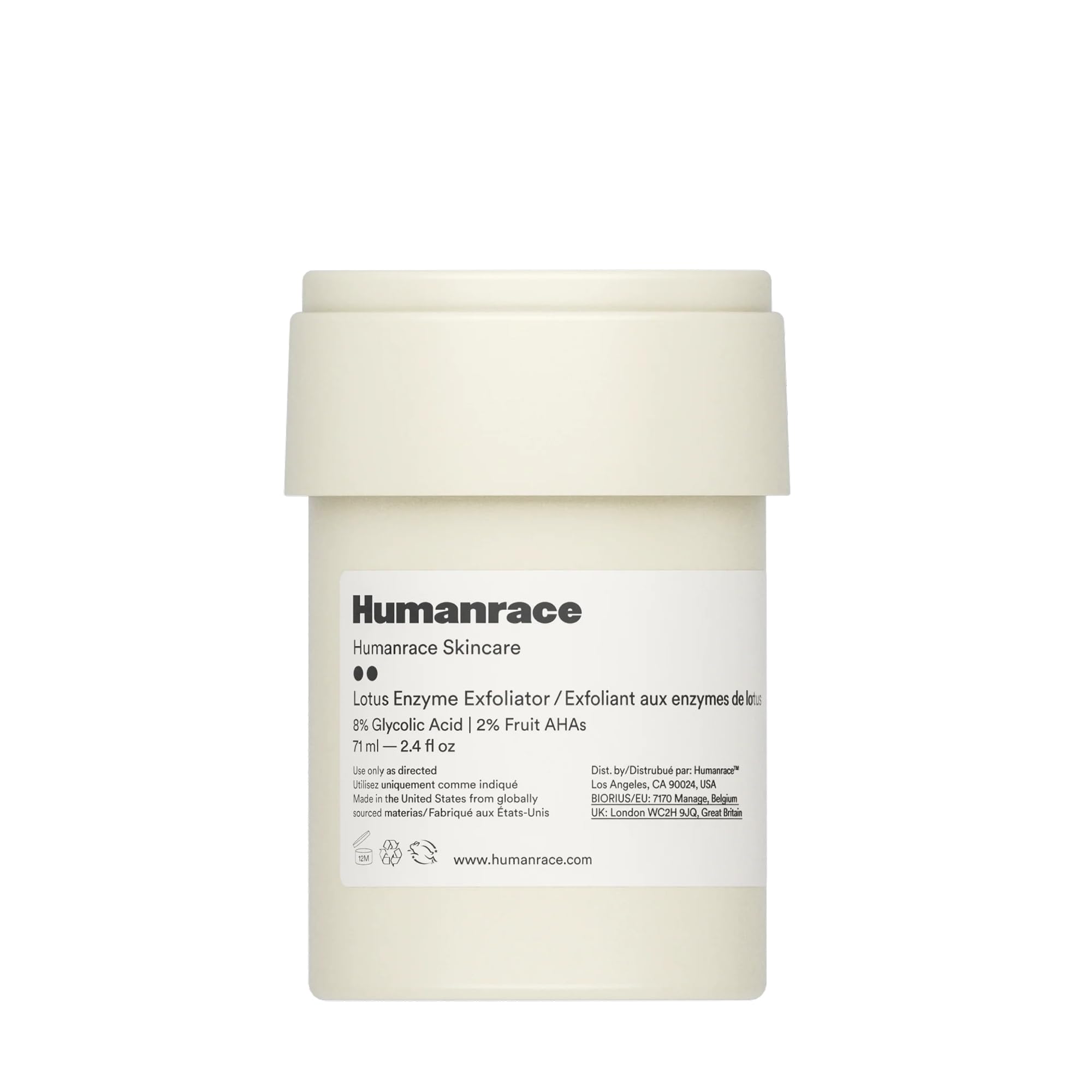 Humanrace 8% Glycolic Acid Lotus Enzyme Exfoliator Refill