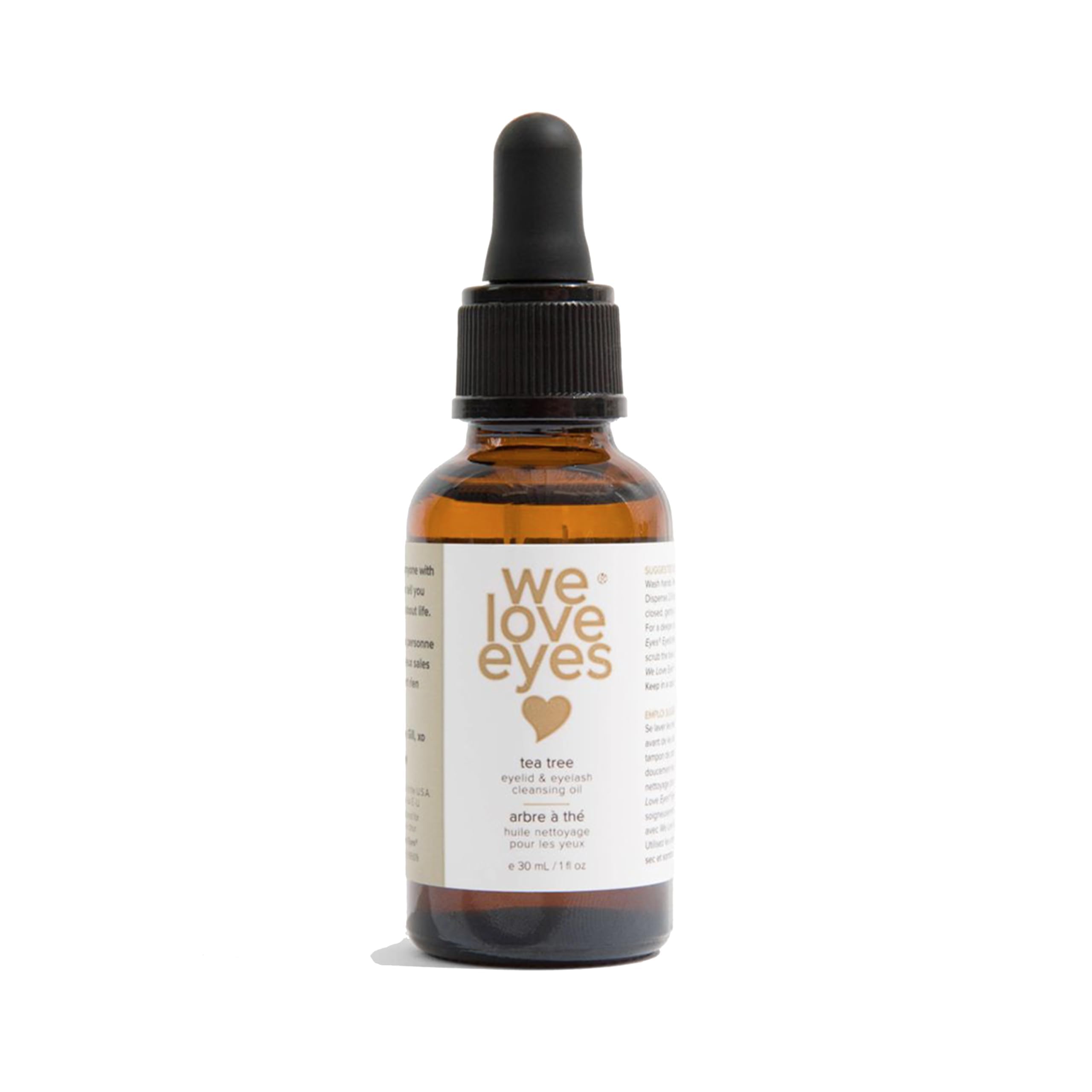 We Love Eyes - Natural Eyelid Cleansing Oil with Tea Tree - Allergen Removal - Preservative-Free - Australian Tea Tree Oil - 30m