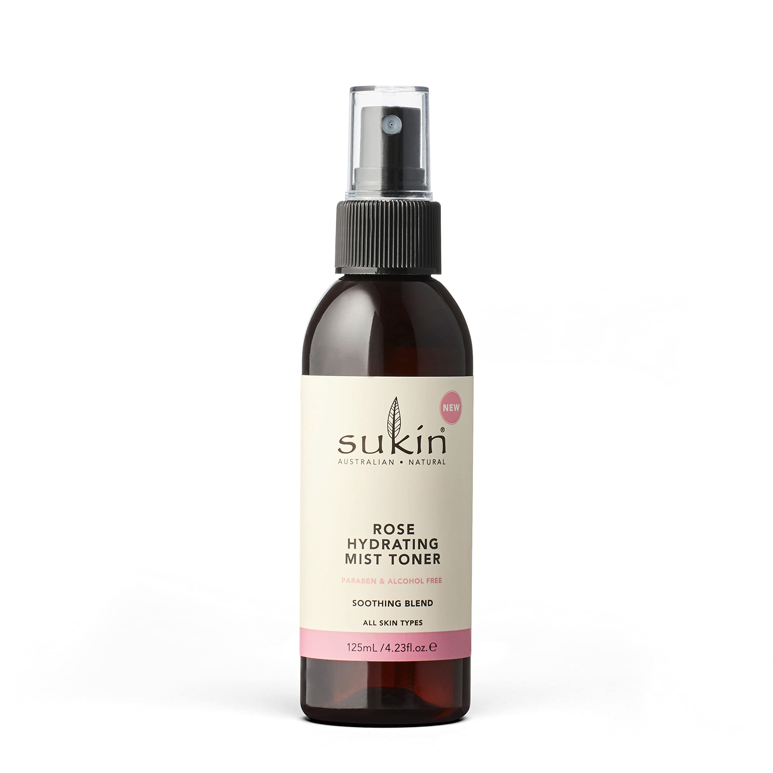 Sukin Rose Hydration Mist Toner, 4.23 Fl Oz