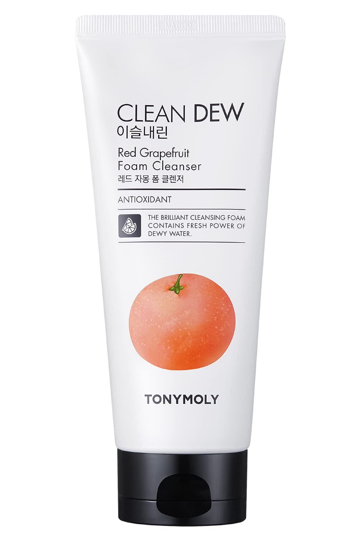 TONYMOLY Clean Dew Foam Cleanser, Red Grapefruit, 6 Fl Oz
