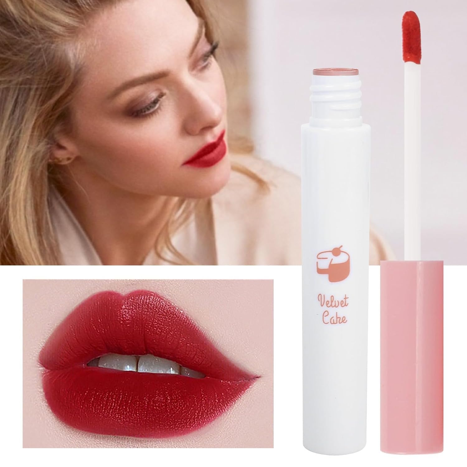 Fyeboo 10 Colors Lipstick, Matte Liquid Lip Gloss Set, Tube Red Matte Velvet Tint Stain Set, Natural Ingredients Waterproof & Lo