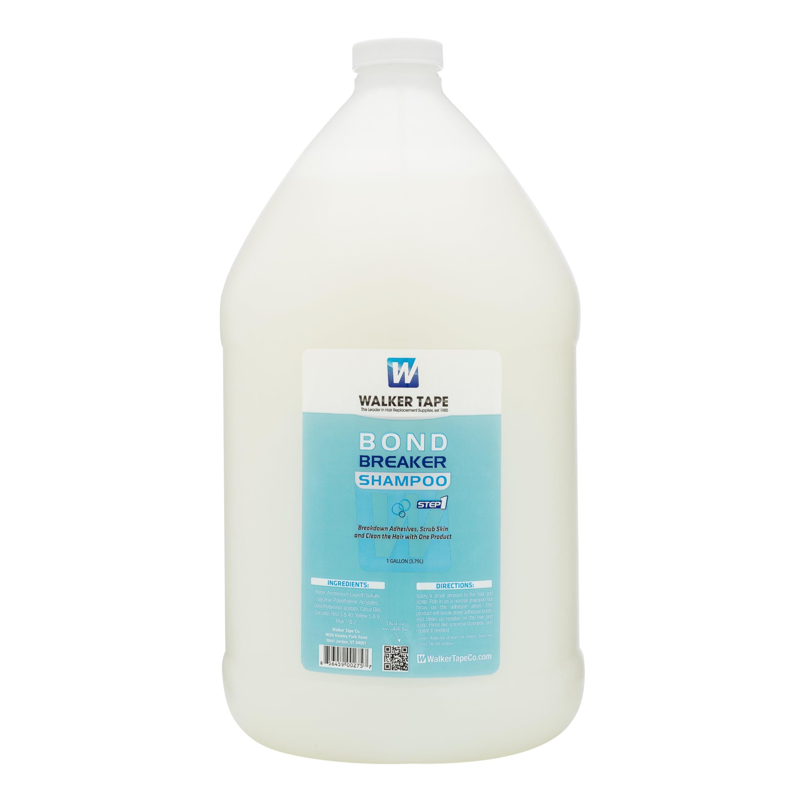 Bond Breaker Shampoo Gallon 128 fl oz Residue Removing Cleanser for Wig Tape, Lace Systems, Toupee Applications, Hair Tape and A