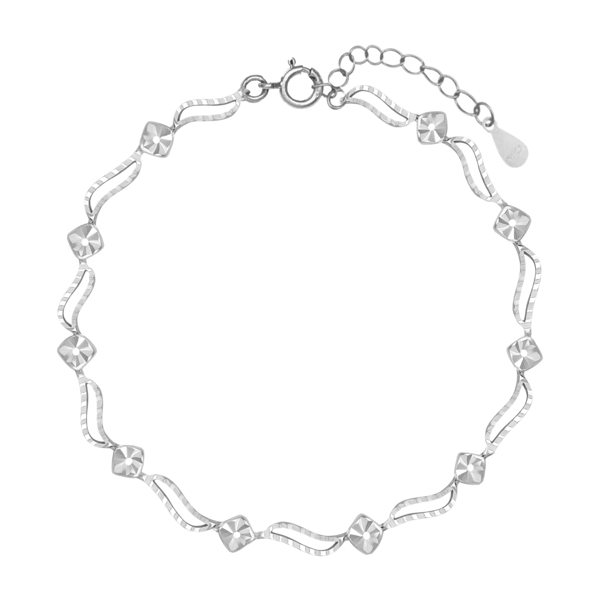 Giva 925 Silver Flamboyant Bracelet, Adjustable | Gifts For Women And Girls | With Certificate Of Authenticity And 925 Stamp | 6