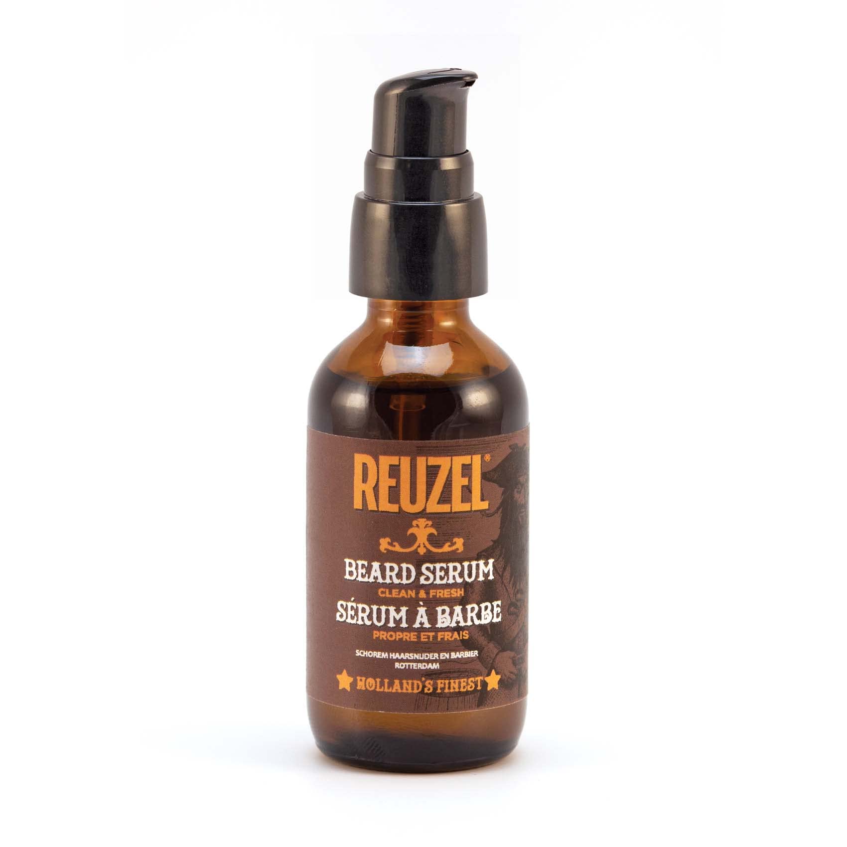 Reuzel Clean & Fresh Beard Serum, Hydrating, Non-Comedogenic, Natural, Non-Greasy Finish, 2 Oz