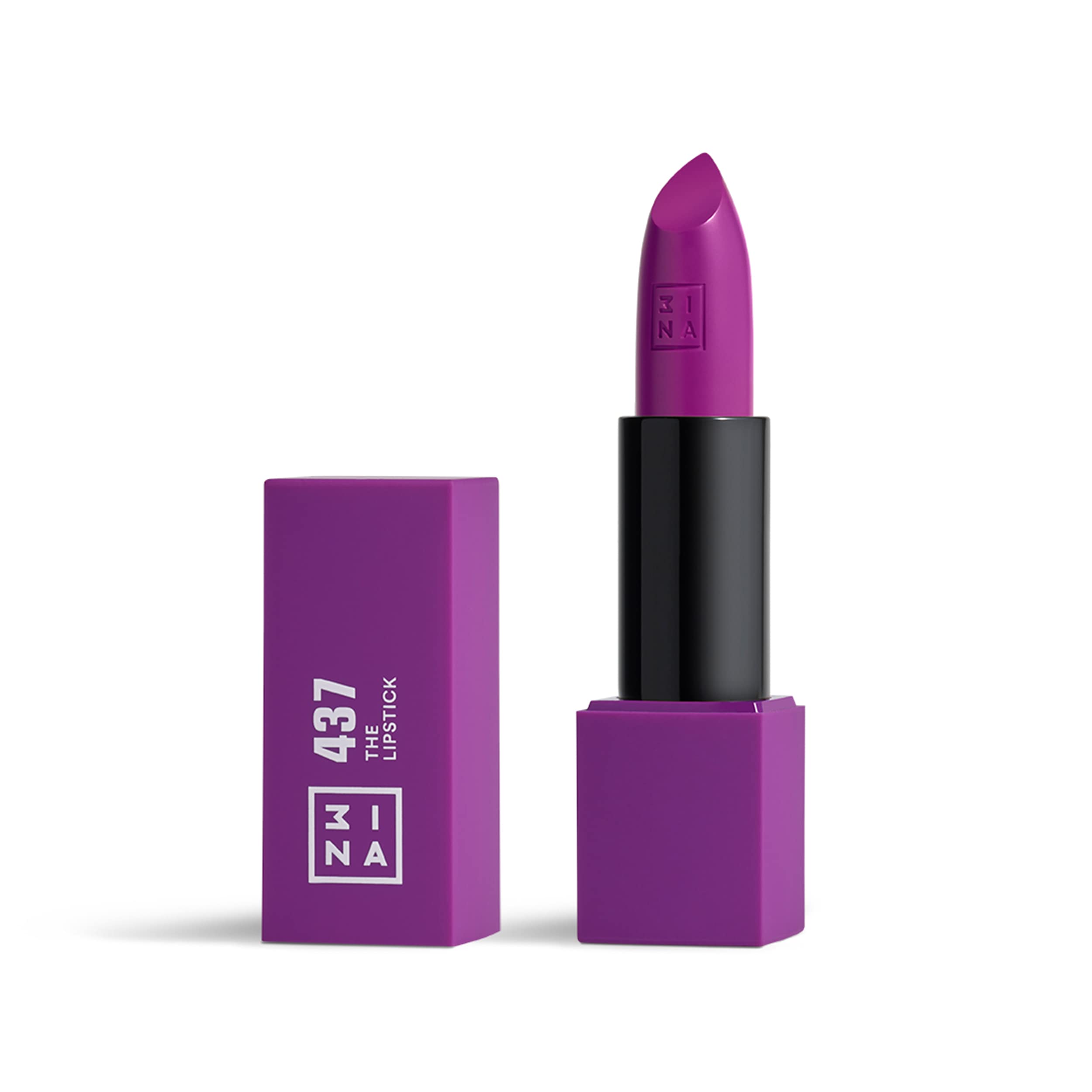 3Ina Makeup - Vegan - Cruelty Free - The Lipstick 437 - Purple Lipstick - 5H Lasting Lipstick - Highly Pigmented - Matte - Vanil