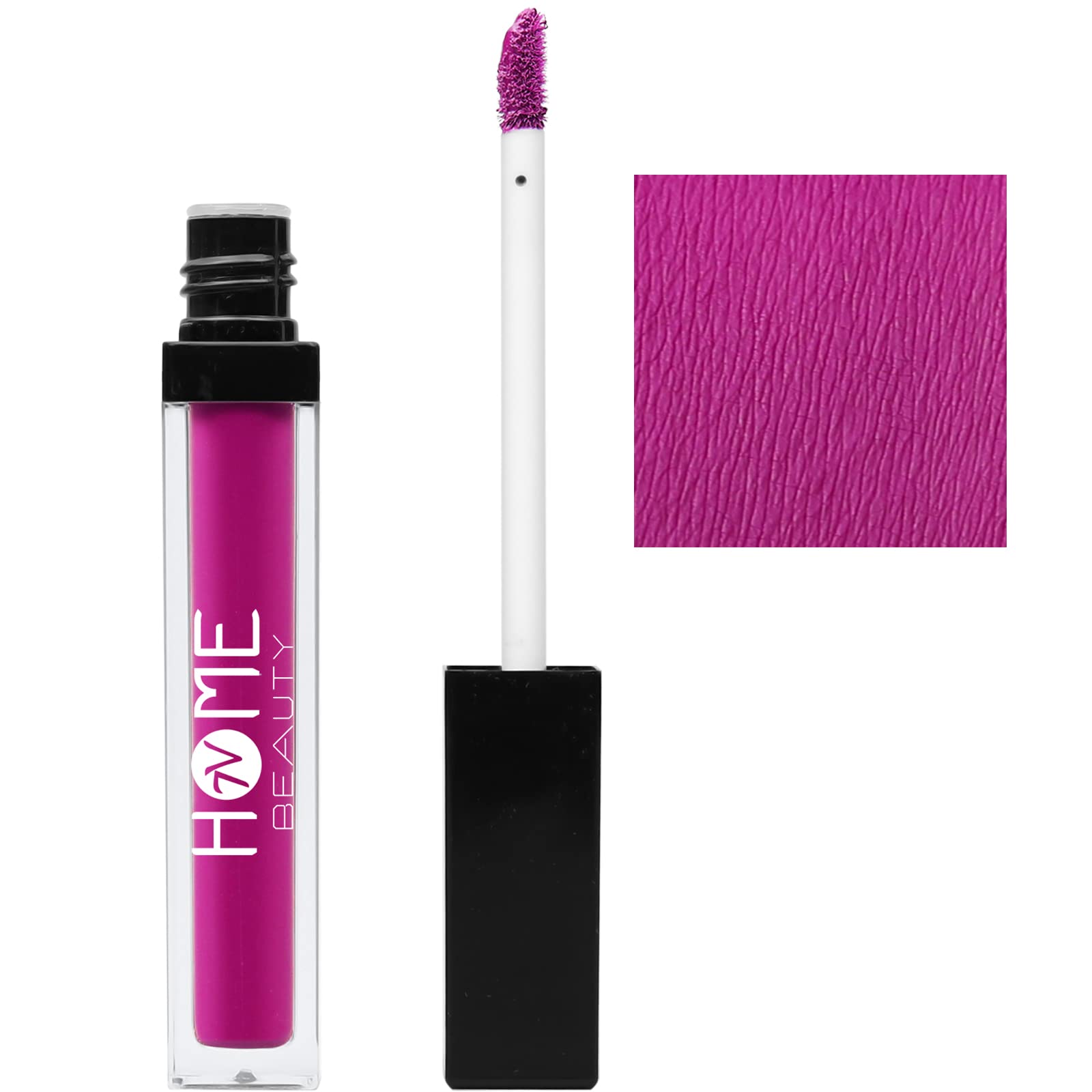 7V Home Beauty Fuchsia Pink Matte Liquid Lipstick, Long Lasting High Pigmented Non-Stick Waterproof Rose Pink Lipstick (5Ml, #73