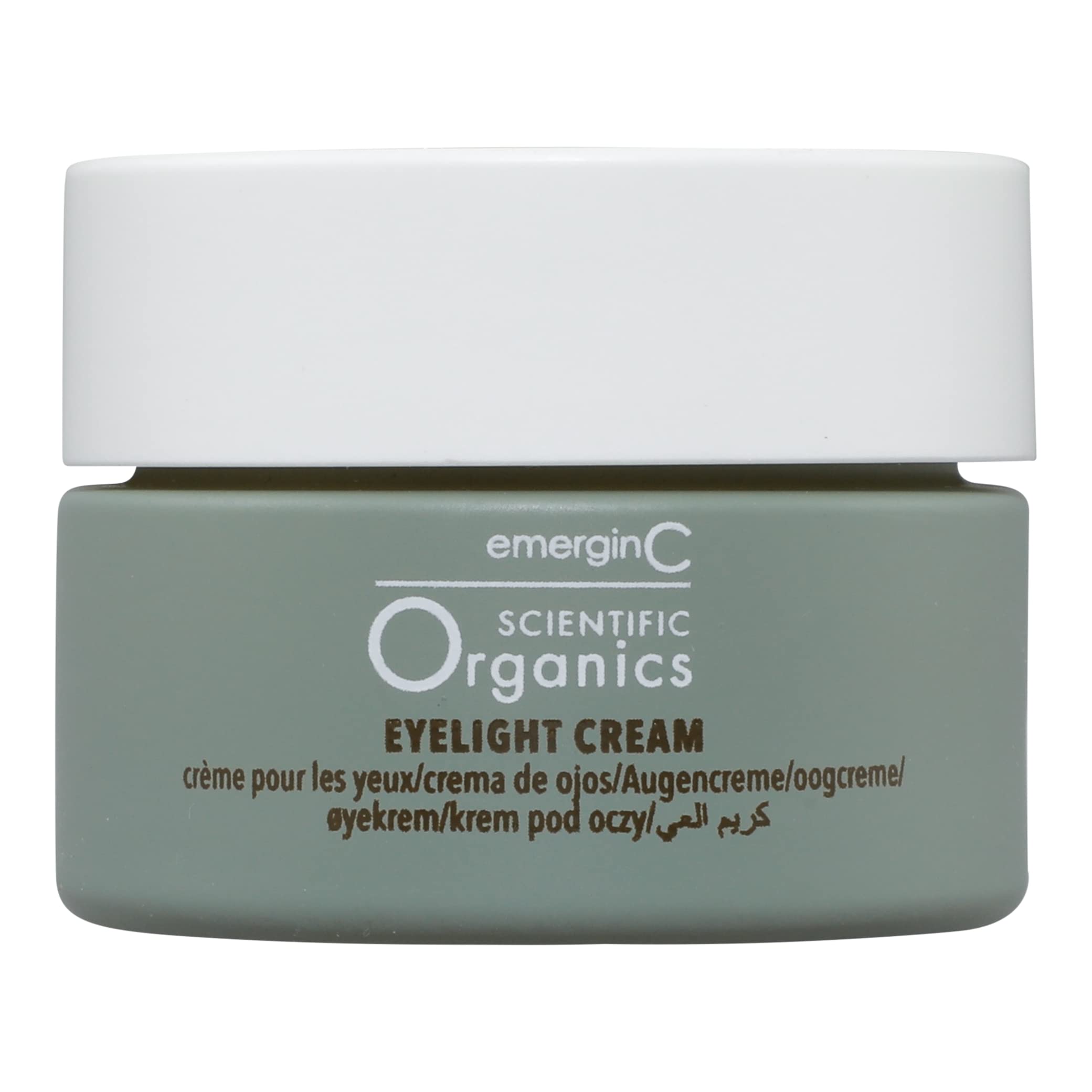 emerginC Scientific Organics Eyelight Cream - Stem Cell Eye Cream with Antioxidants - Anti-Aging Eye Cream Targets Dark Under-Ey
