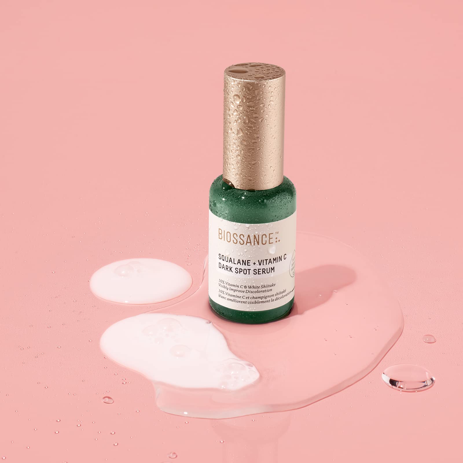 Biossance Squalane + Vitamin C Dark Spot Serum. Powerful, Lightweight Serum with 10% Vitamin C to Brighten Skin, Fade Dark Spots