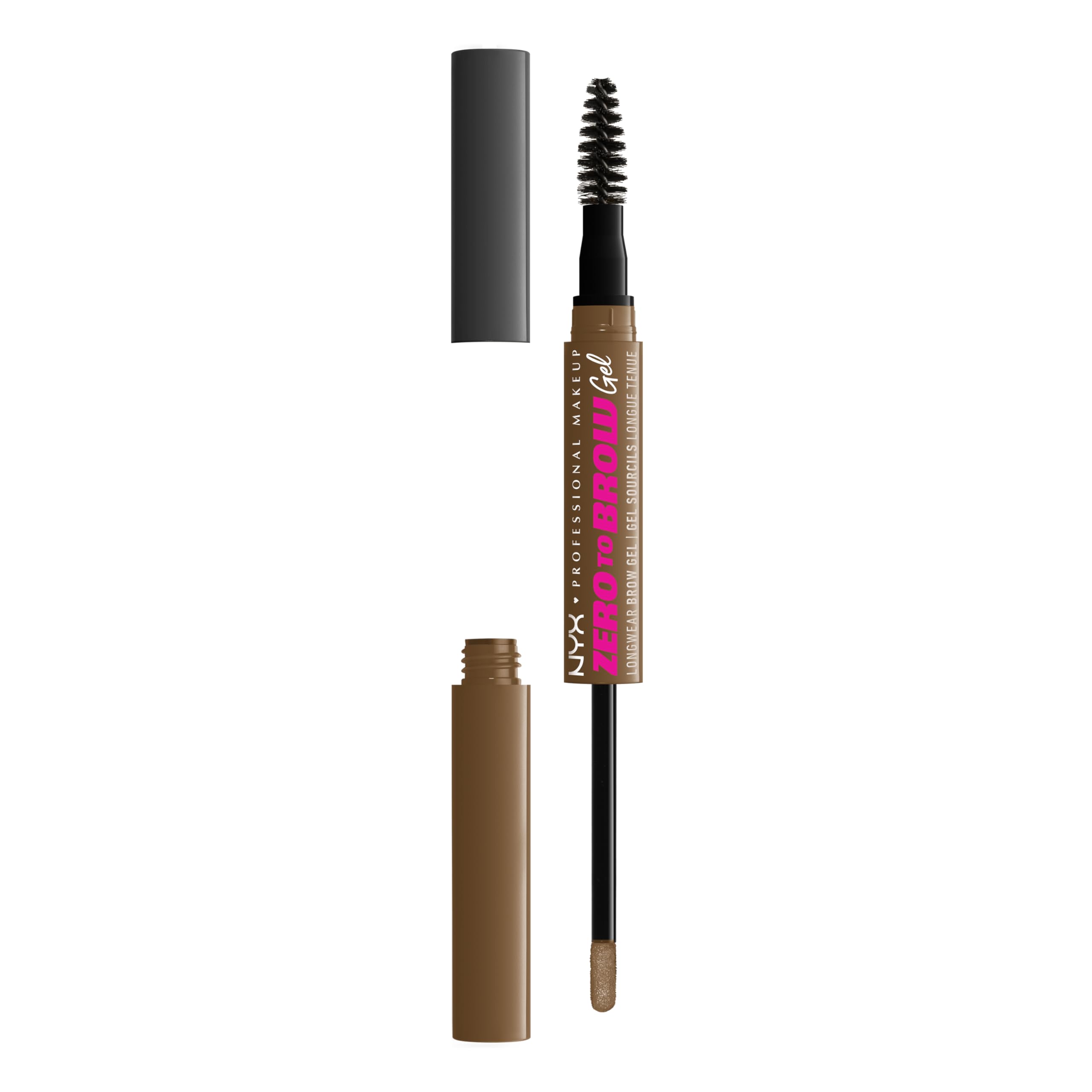 NYX PROFESSIONAL MAKEUP Zero to Brow, Longwear Eyebrow Gel, Taupe