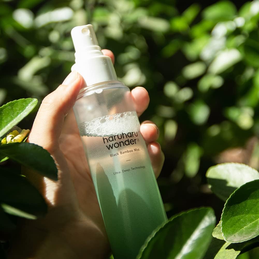 Haruharu Wonder Black Bamboo Mist - Hydrating and Firming skin, Black rice, Panax ginseng for clean and smooth skin surface (5.0