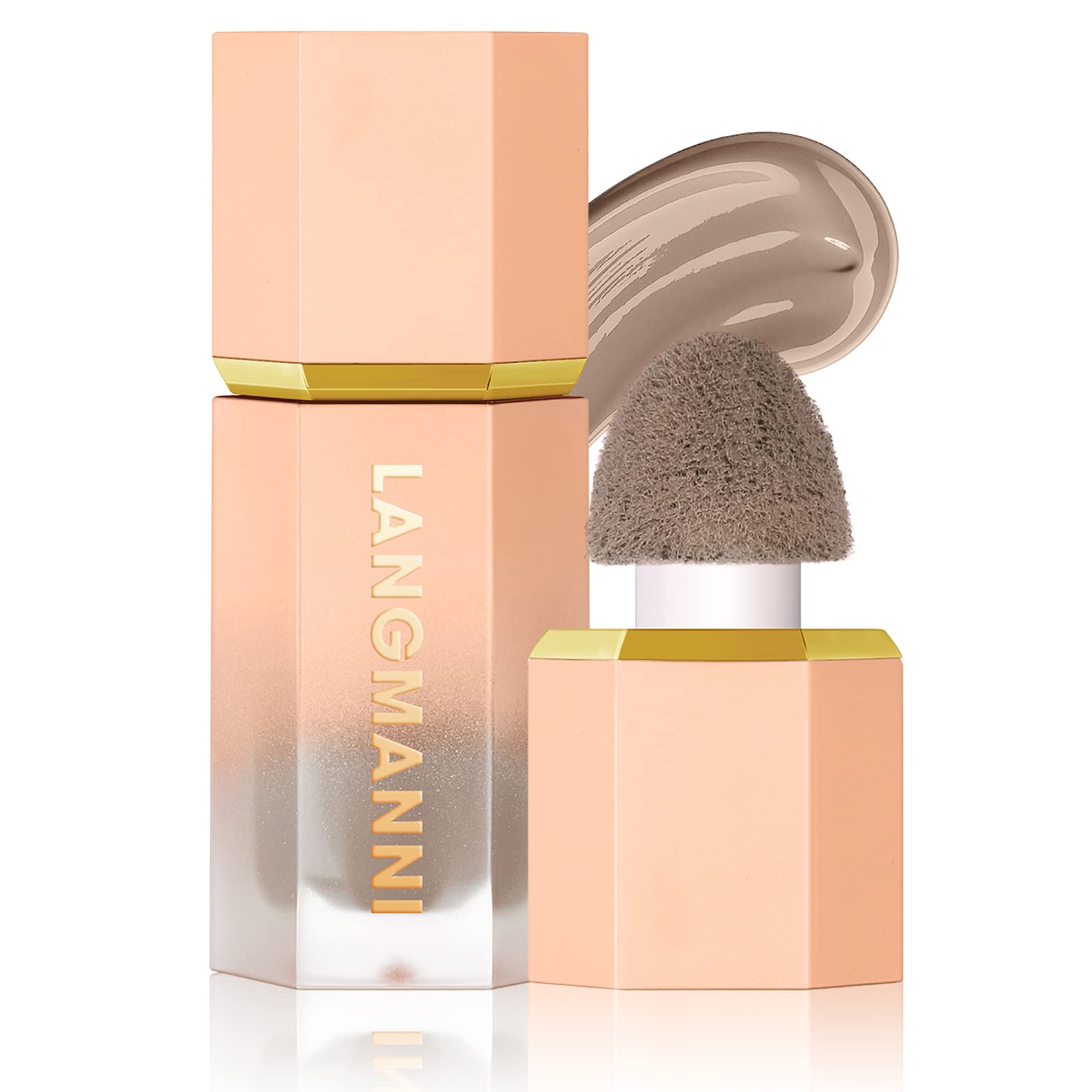 Urqt Highly Pigmented Liquid Contour - Built-In Sponge Tip Sculpted Complexion Wand Contour Non-Greasy Long Lasting Natural Weig