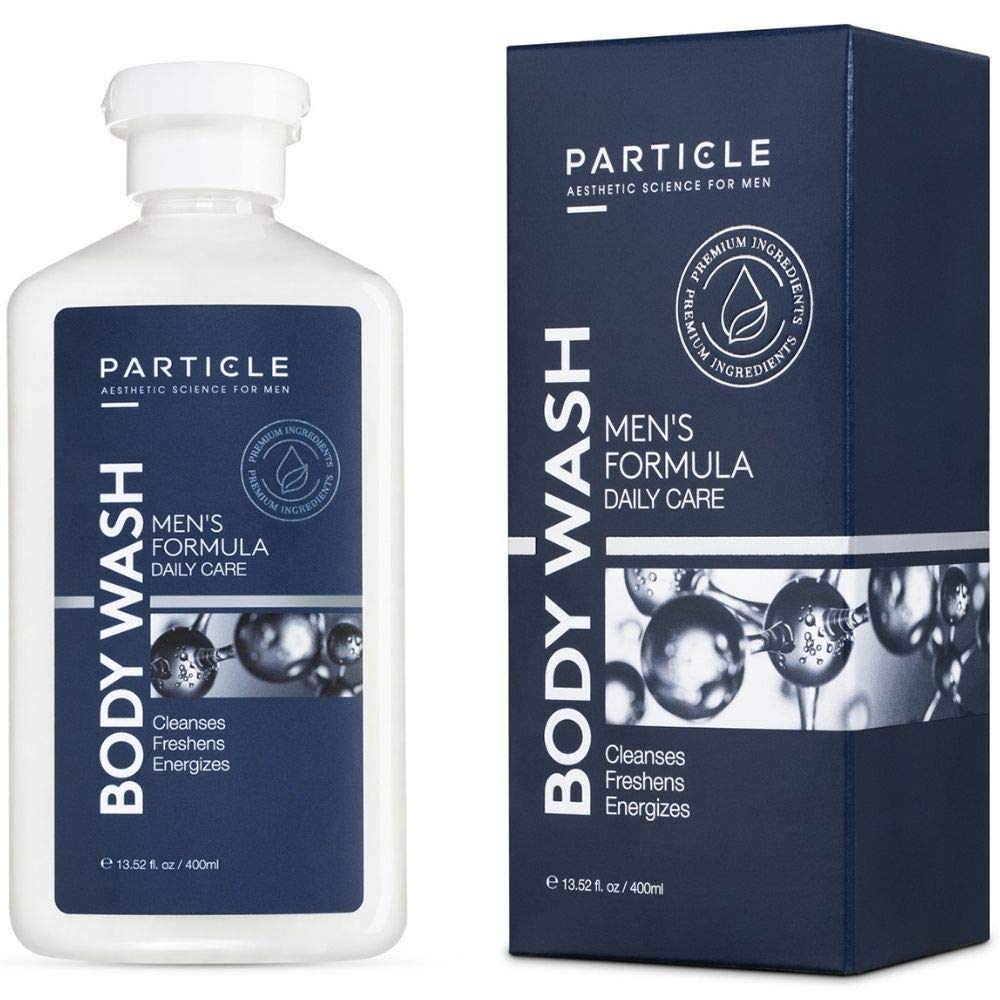 Particle Mens Body Wash - Hydrating Shower Gel, Refreshing & Moisturizing, 13.52 Fl Oz - Suitable for All Skin Types & Ages