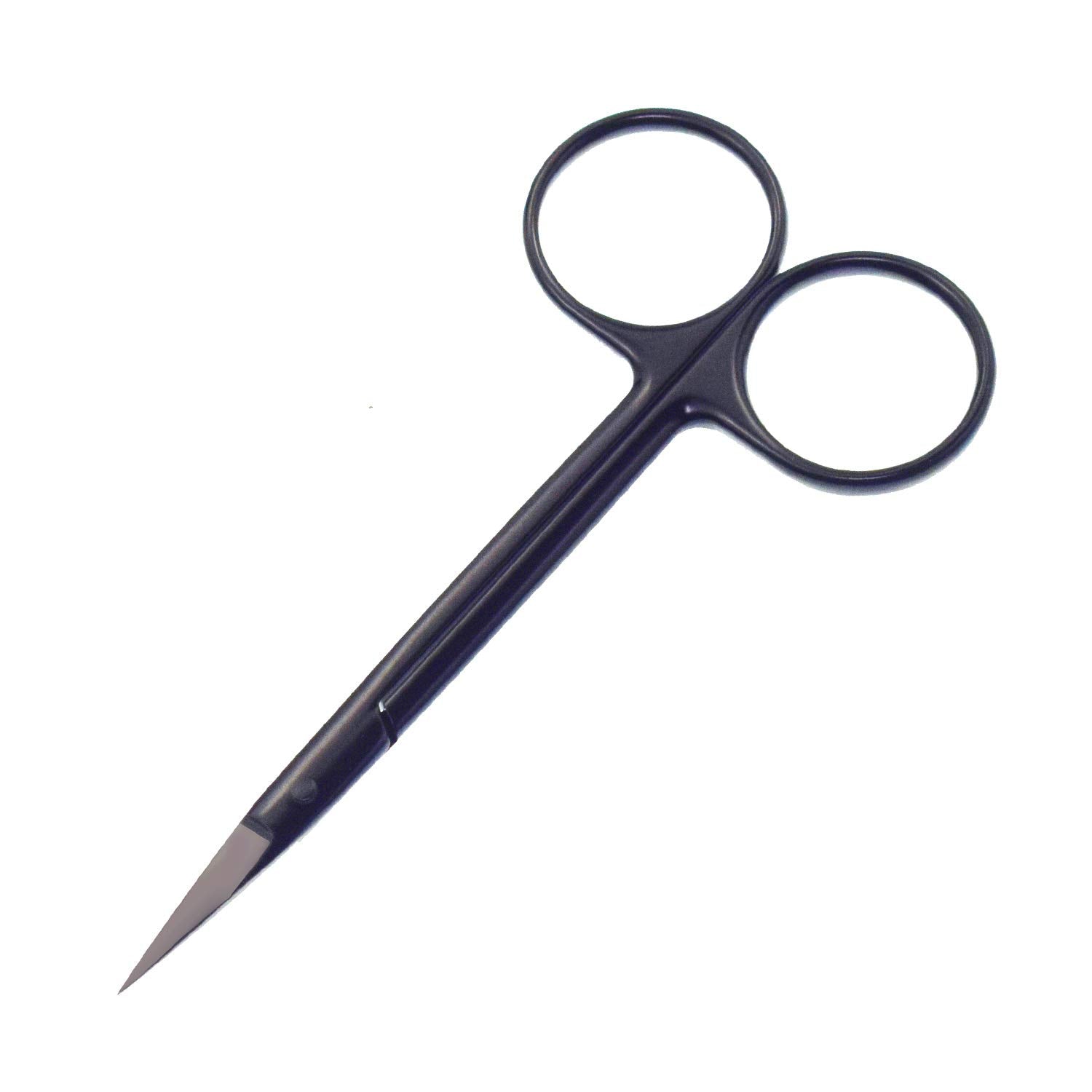 Motanar Cuticle Nail Scissors - Stainless Steel Precision Manicure Scissor - Extra Pointed Straight Curved Fingernail Scissor (B