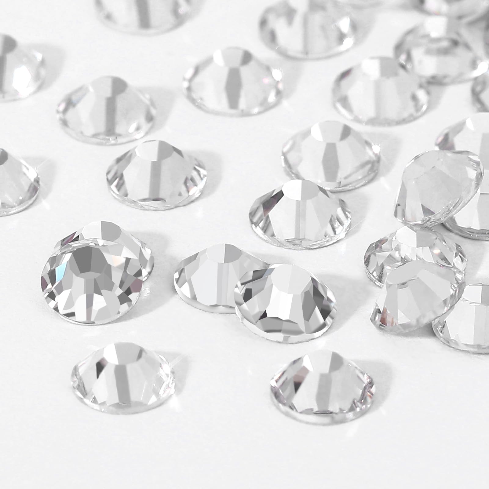 Novani Crystal Rhinestones, Flatback Loose Gemstones 1440pcs Glass Rhinestones for Clothes Shoes Crafts Makeup Nail Art and DIY