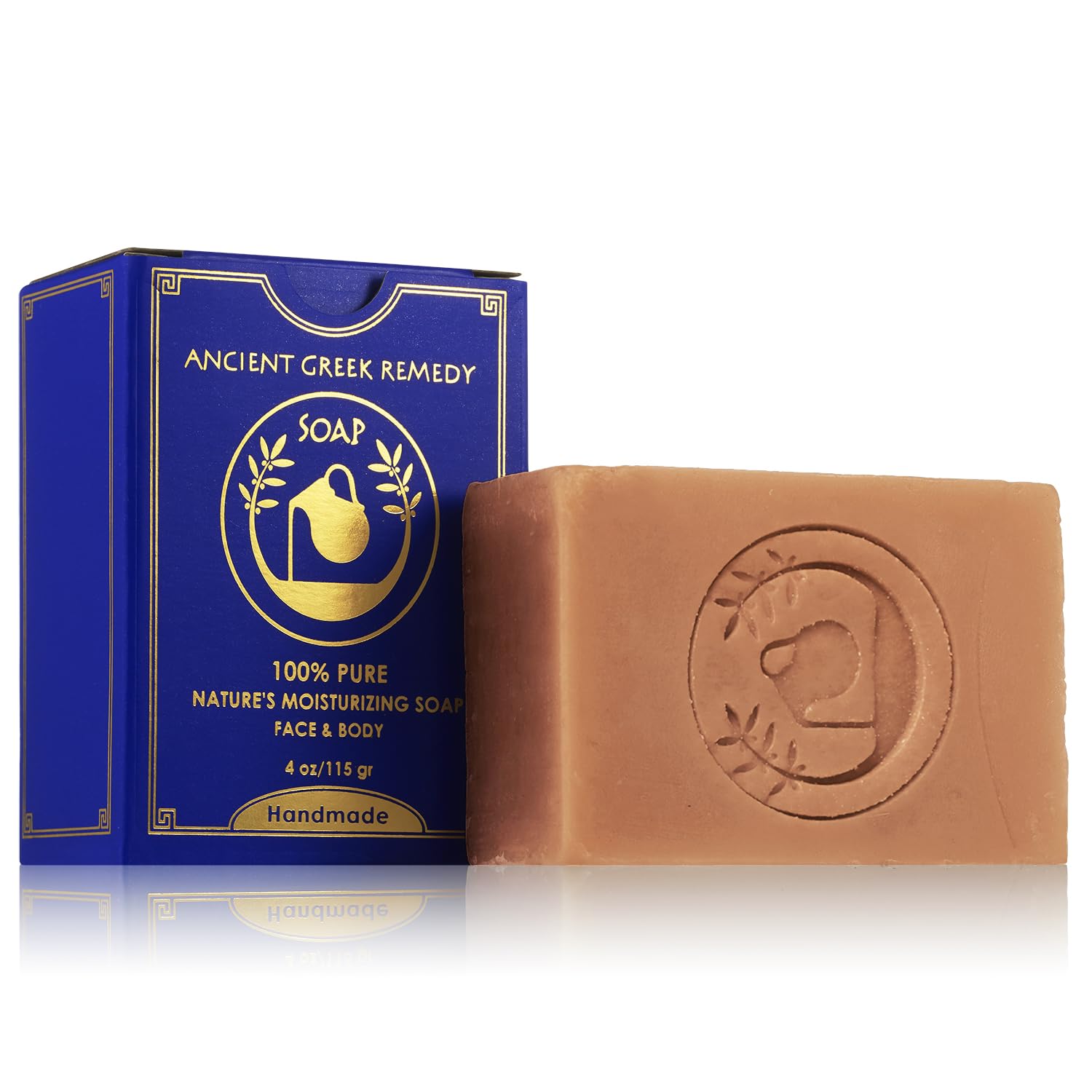 Ancient Greek Remedy Organic Face and Body Soap Bar for Dry, Normal and Sensitive Skin. Gentle Wash Treatment for Acne, Eczema, 