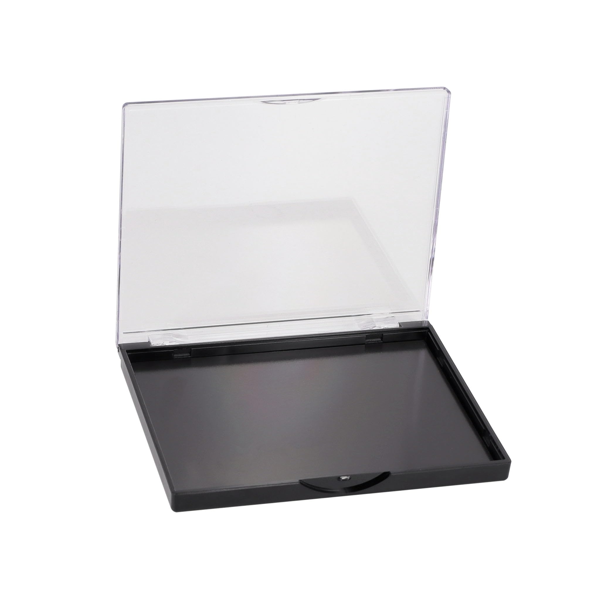 Ajltpa Magnetic Makeup Palette With Clear Top, Empty Eyeshadow Storage Box With 40Pcs Adhesive Metal Stickers For Diy Cosmetics