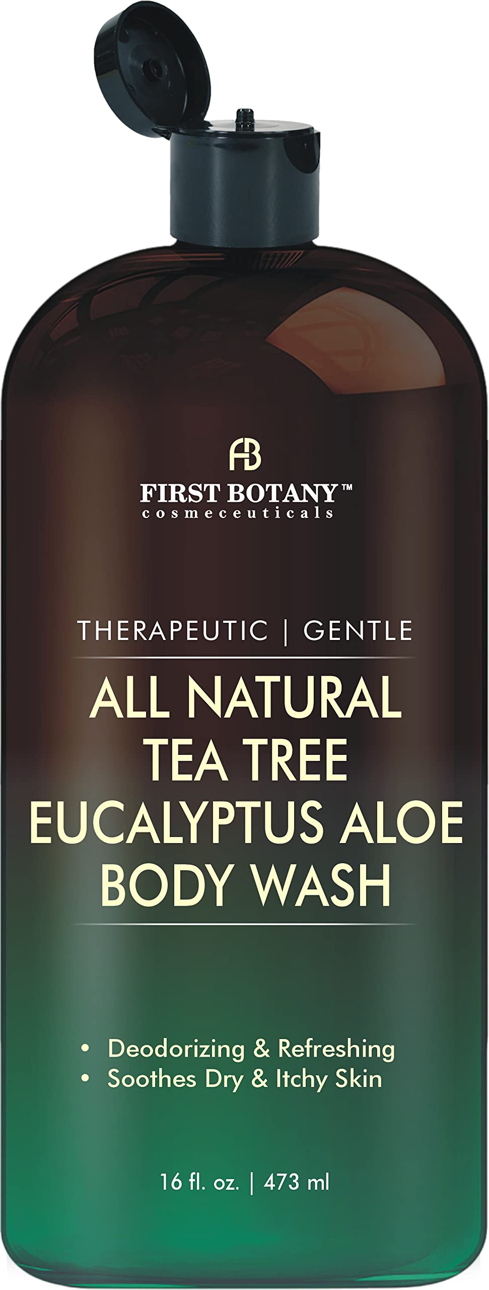 First Botany, All Natural Body Wash - Fights Body Odor, Athlete'S Foot, Jock Itch, Nail Issues, Dandruff, Acne, Eczema, Shower G