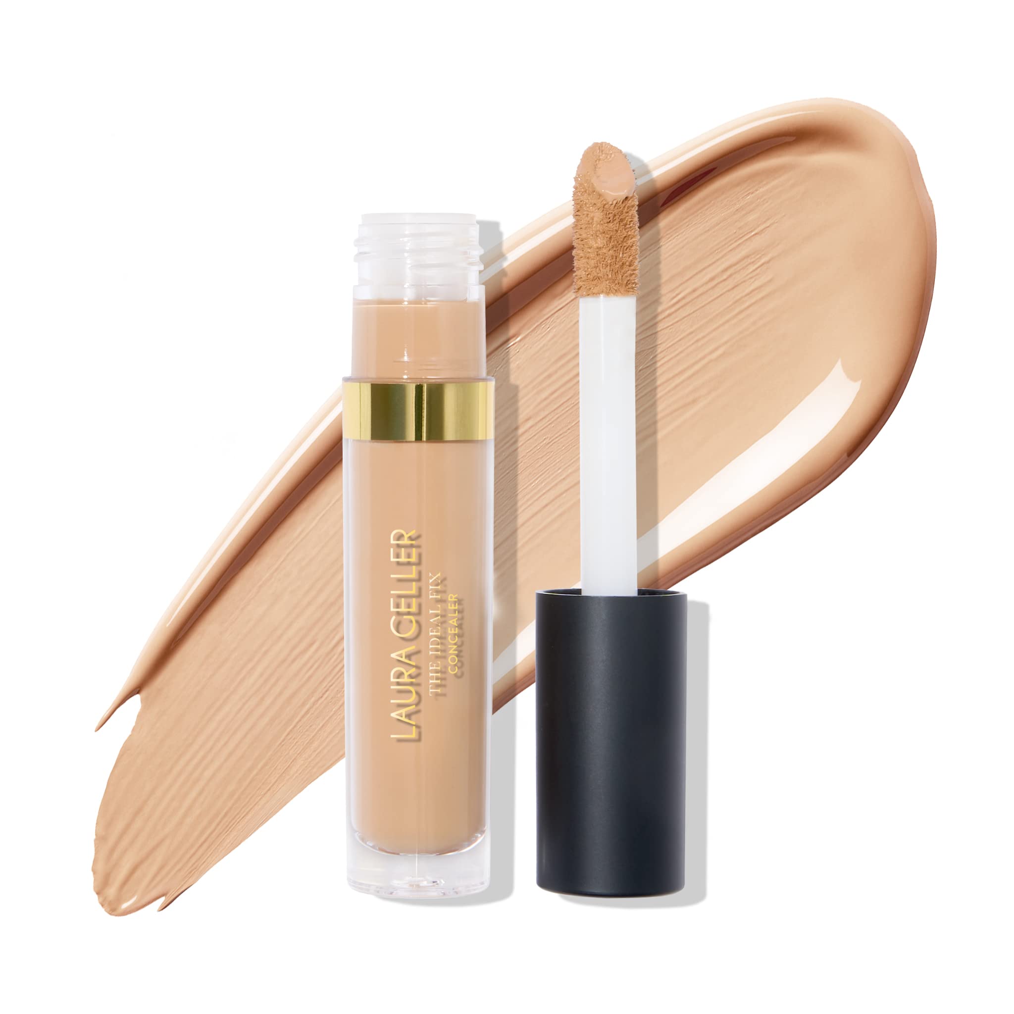 LAURA GELLER NEW YORK The Ideal Fix Concealer - Light - Buildable Medium to Full Coverage Liquid Concealer - Covers Under Eye Da