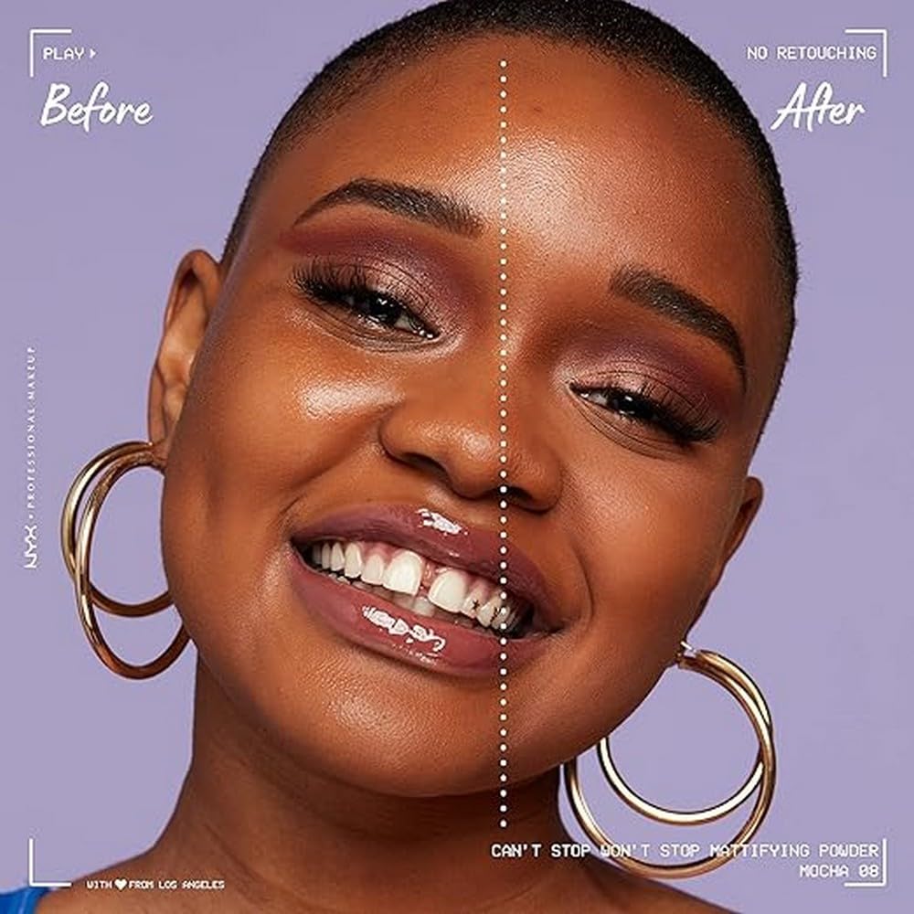 NYX PROFESSIONAL MAKEUP Can 't Stop Won 't Stop Mattifying Pressed Powder - Mocha