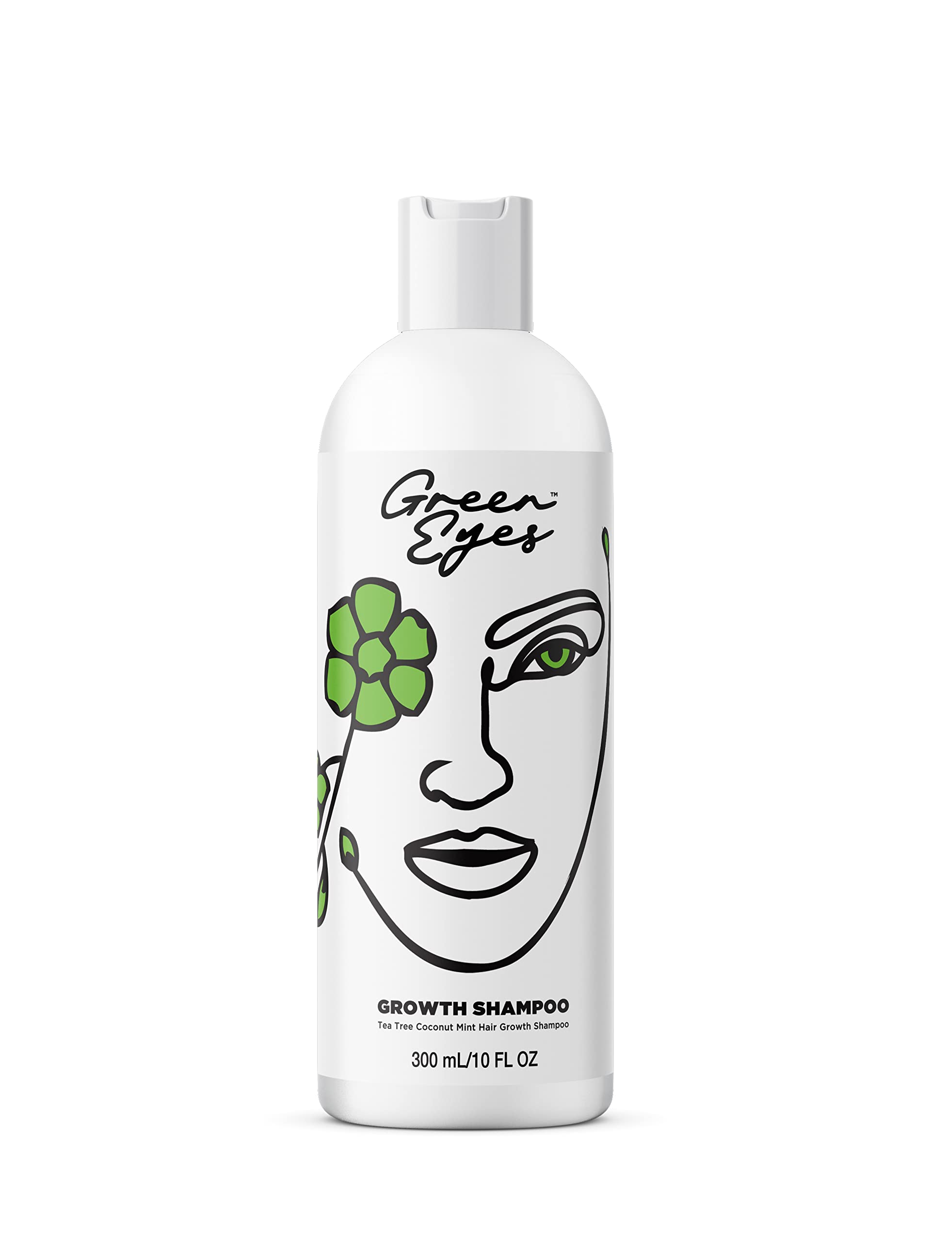 Green Eyes Hair Growth Shampoo with Tea Tree Oil, Baobab Oil, Sulfate Free, 10 Oz,