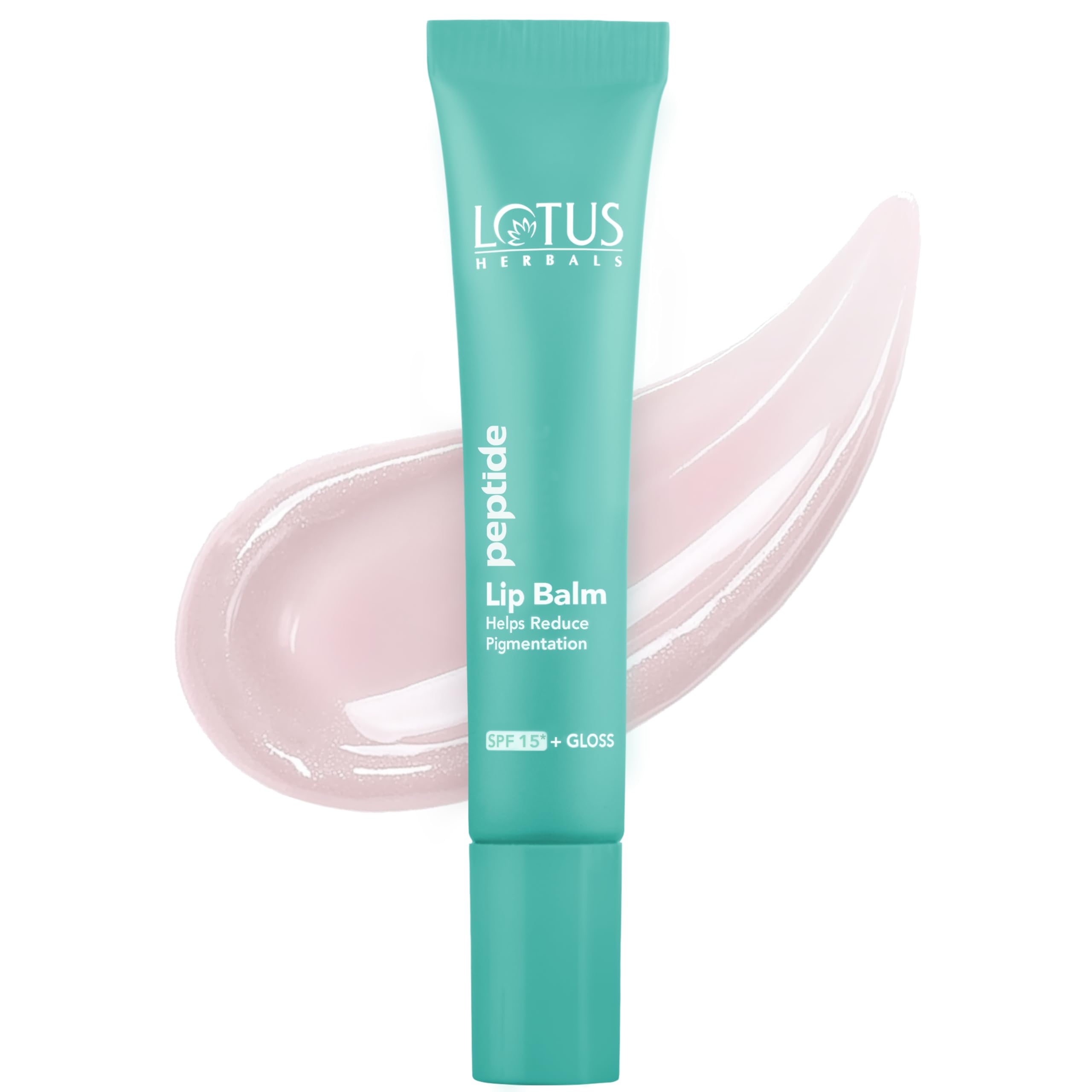 Lotus Herbals Peptide Lip Balm With Spf 15 For Dry And Chapped Lips,Repairs And Plumps Skin,Glossy Finish,With Hyaluronic Acid A