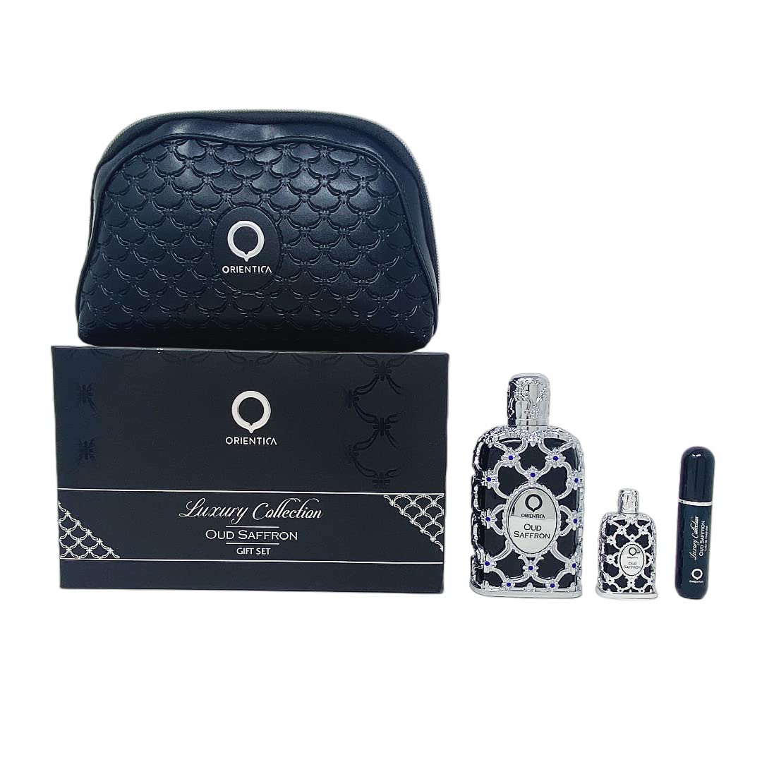 Orientica Al Harmain Oud Saffron 2.8 Edp U + 7.5Ml+ Atomizer+ Bag - (121854)
