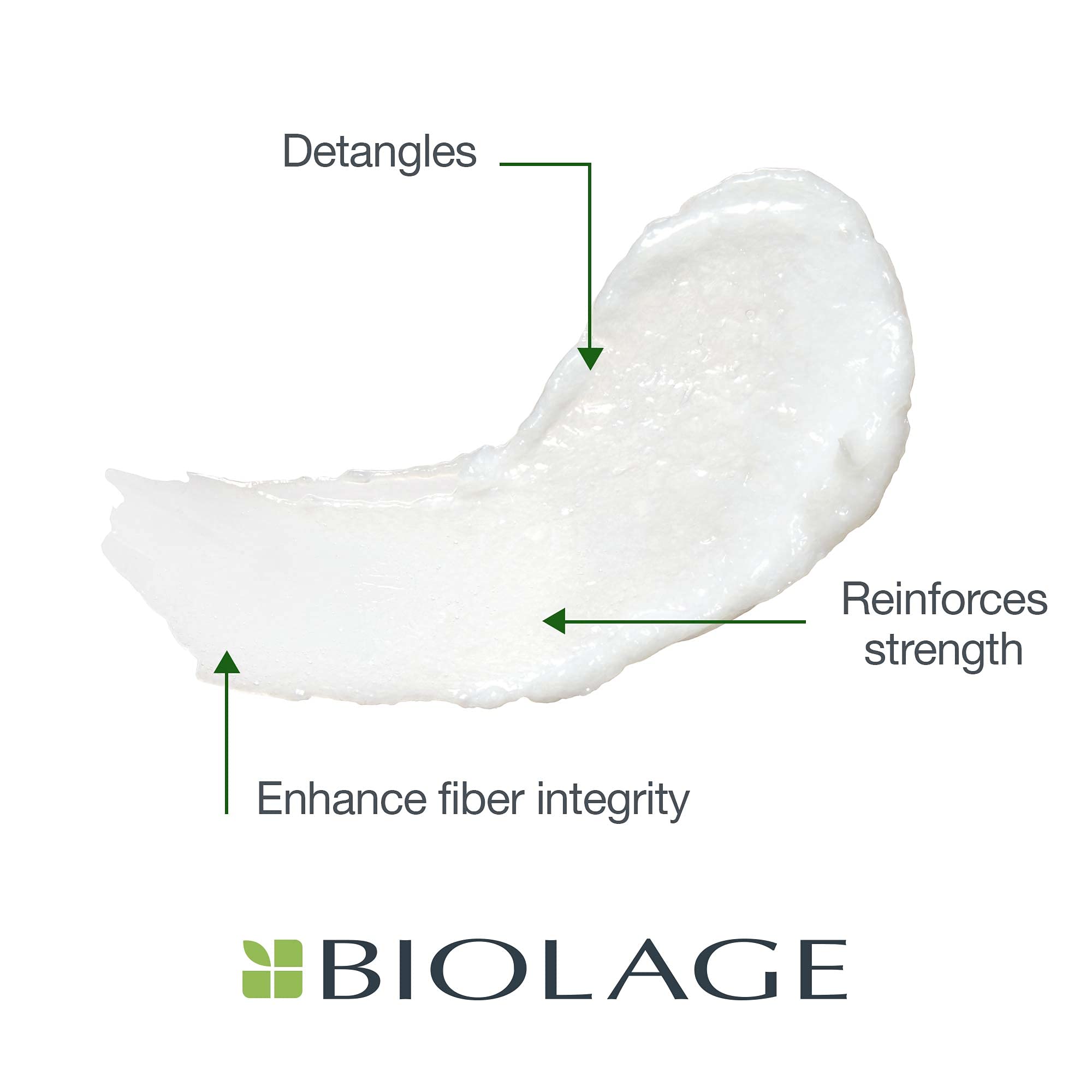 Biolage Advanced Fiber Strong Conditioner | Detangles & Reinforces Hair Strength, Moisture & Elasticity | For Fragile, Damaged H