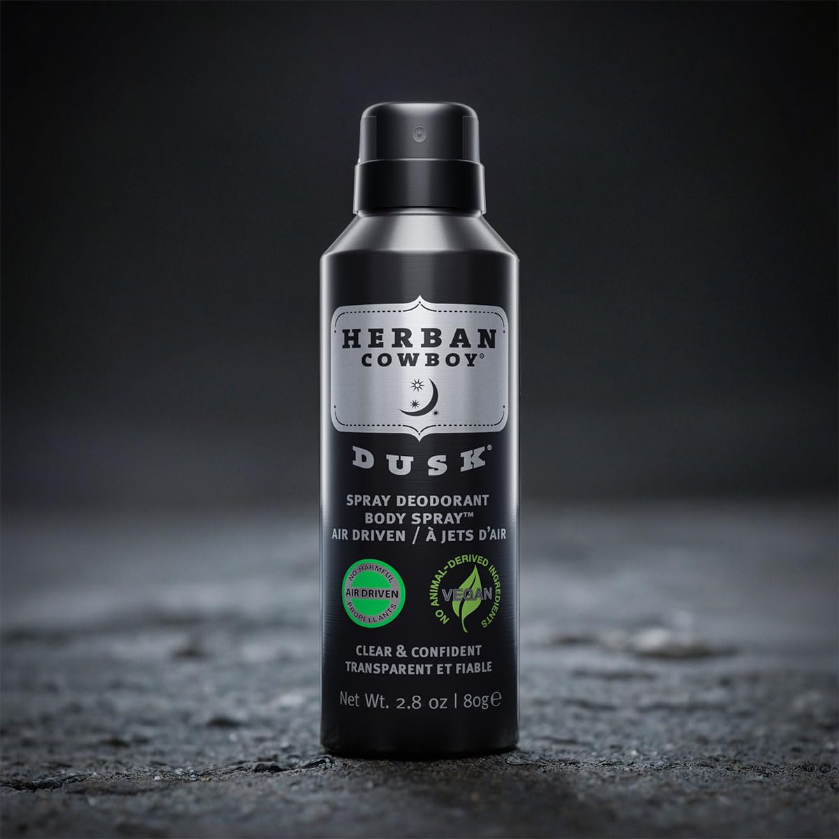 Herban Cowboy Dusk Body Spray Deodorant with Hints of Cedar, Lavendar, Lime, and Sandalwood (2.8 oz)