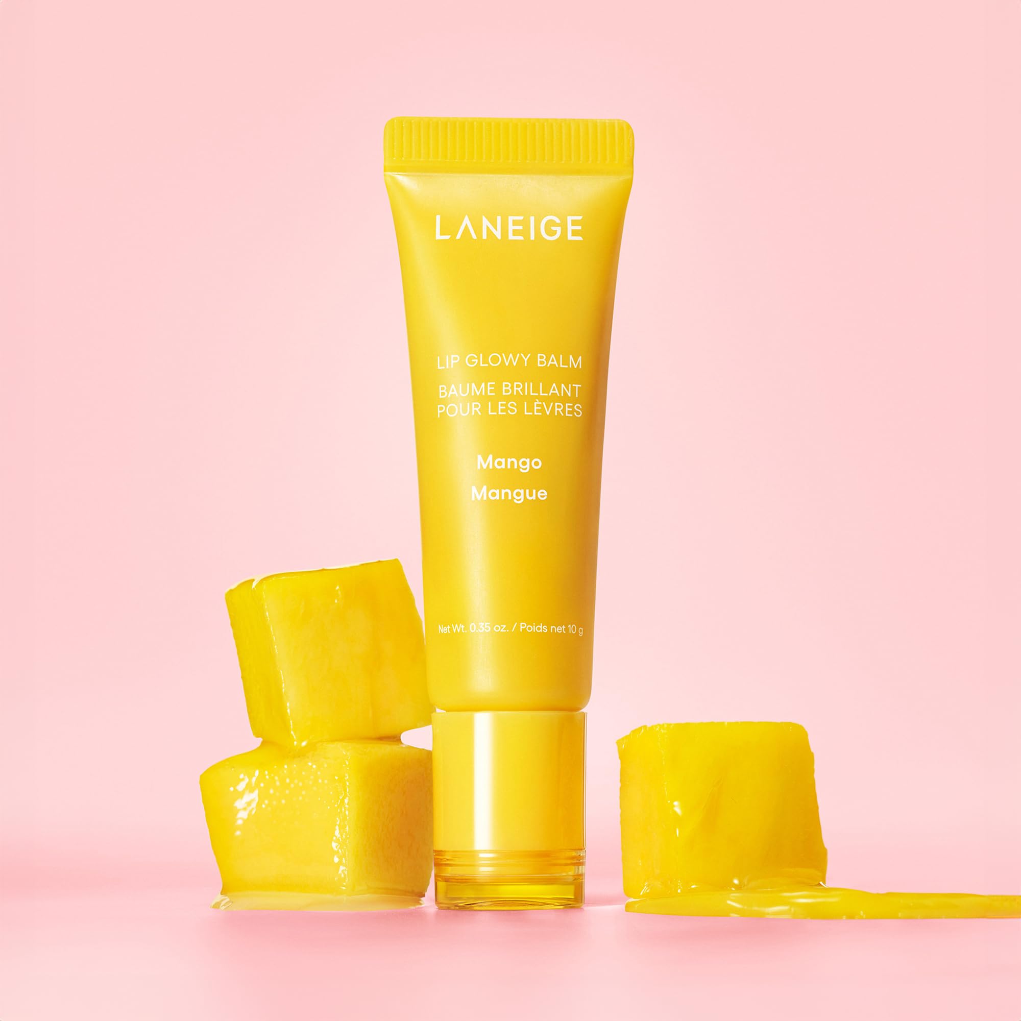 Laneige Lip Glowy Balm Mango: Hydrate, Glossy, Lightweight, Moisturize & Tint With Shea Butter