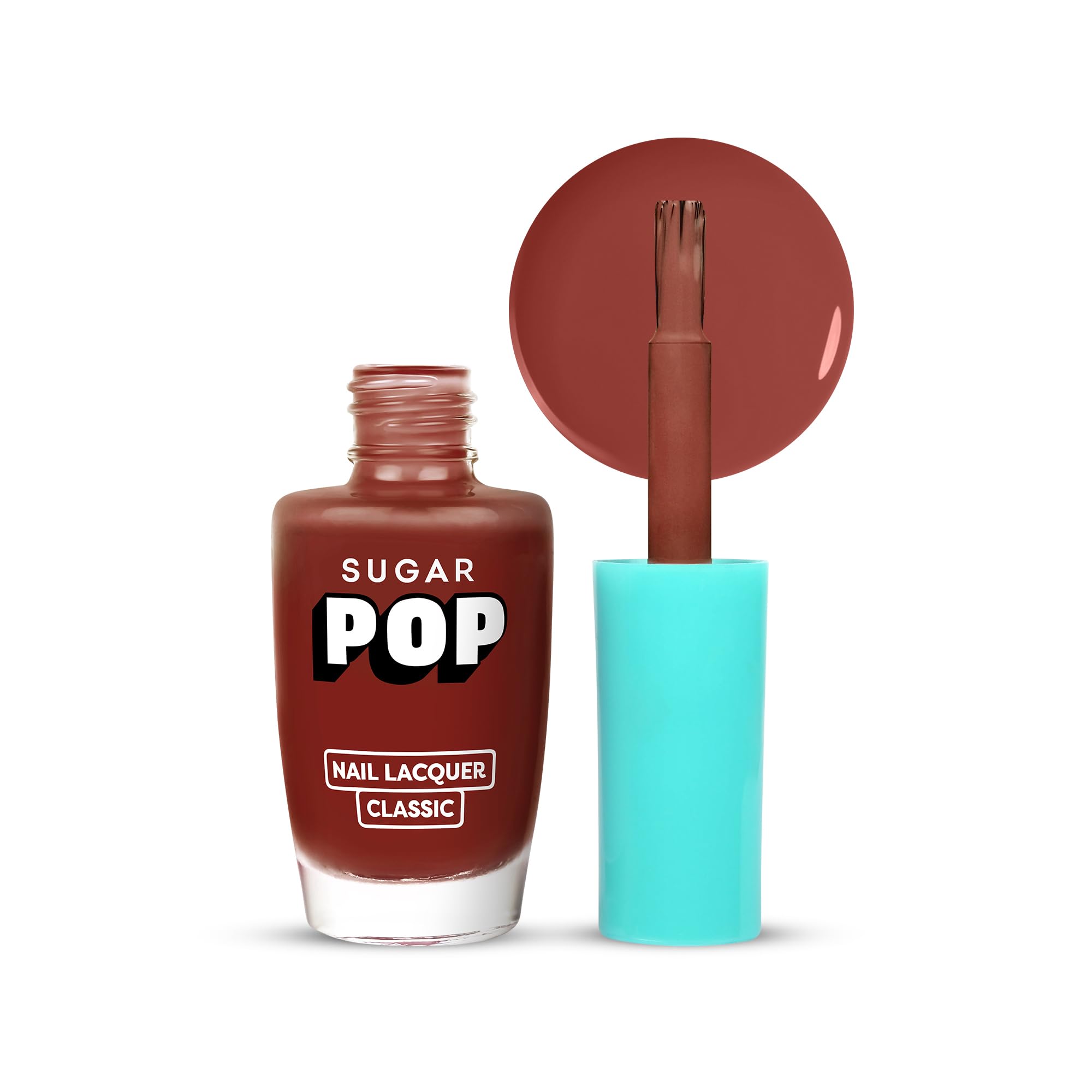 Sugar Pop Glossy Finish Nail Lacquer 43 Vintage Brick  10 Ml | High Shine | LongLasting | Chip Resistant | Quick Drying