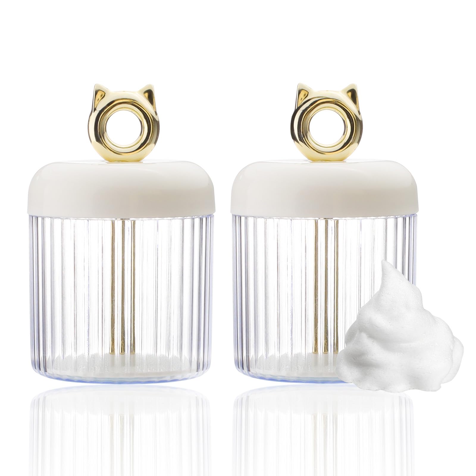 SNOMEL SNOMEL 2 Pcs Marshmallow Whip Maker Skin Care, Deep Cleaning Foam Maker for Face Wash, Quick & Rich Facial Cleanser Foam 