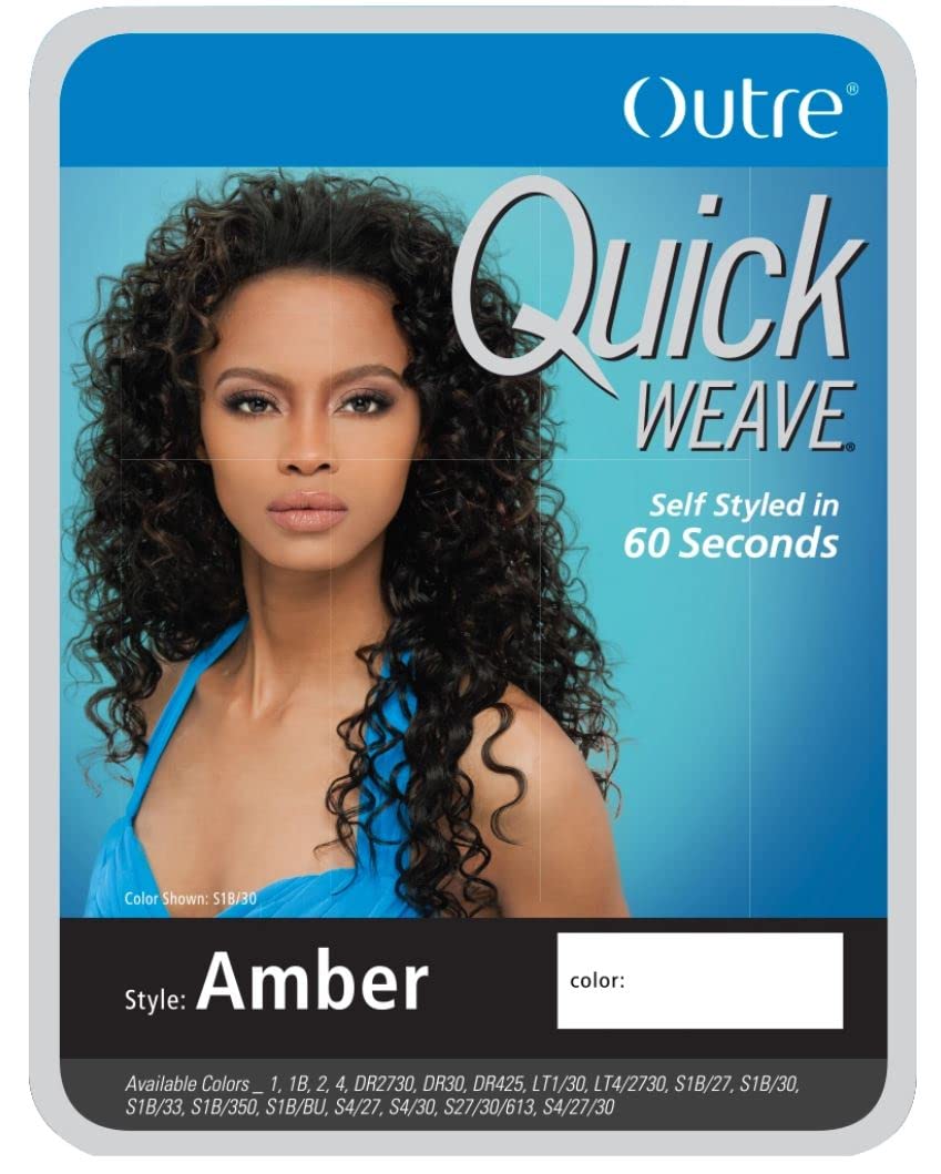 Outre Amber Quick Weave Synthetic Hair Half Wig (Color - Dr30)