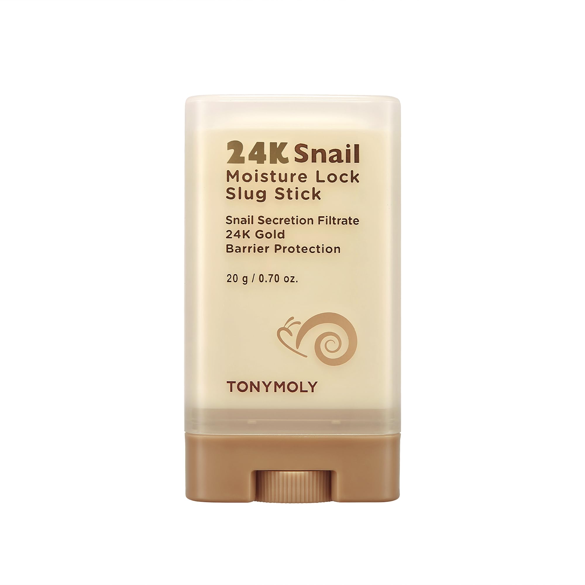 TONYMOLY 24K Snail Moisture Lock Slug Stick, with Snail Mucin & 24k Gold, All-in-one Multi Balm Stick for Hydration & Barrier Pr
