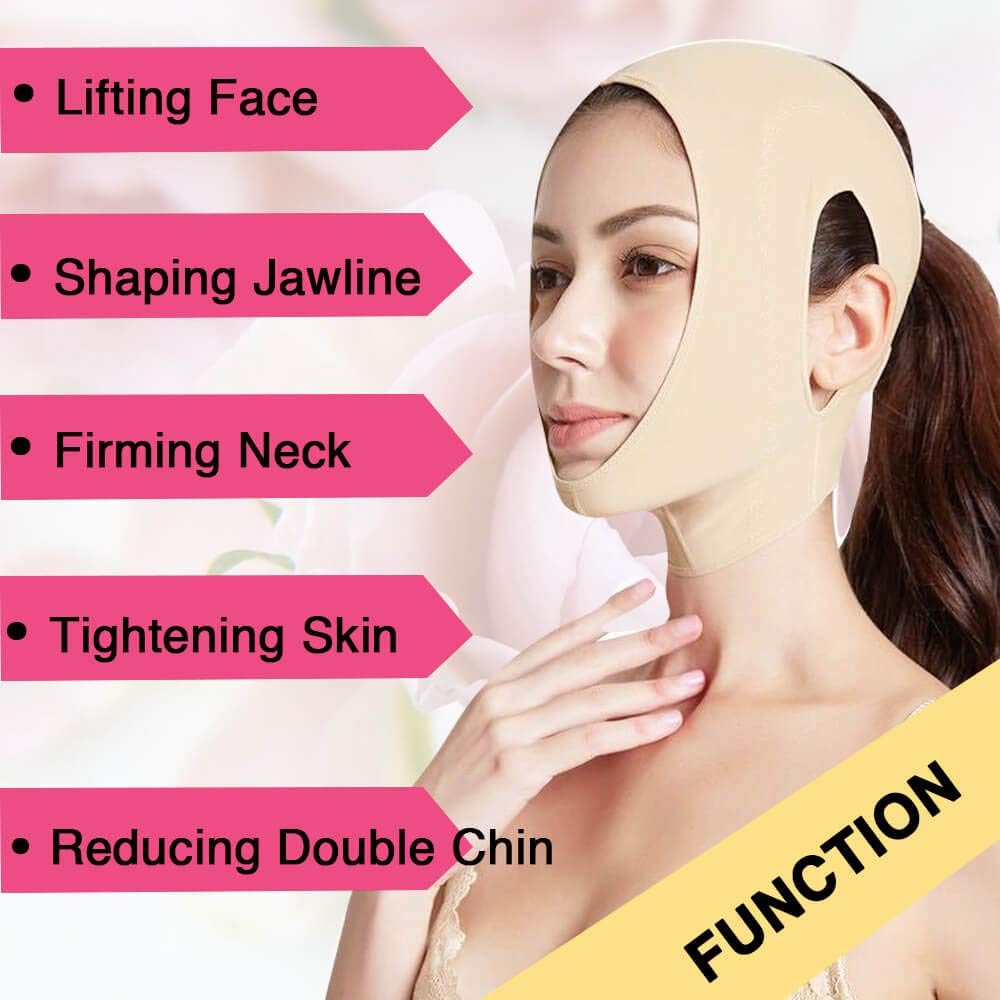 Reusable Chin Slimming Strap Face Lift Tape V Line Lifting Face Mask Double Chin Reducer Face Neck Slimmer Jawline Shaper Anti S