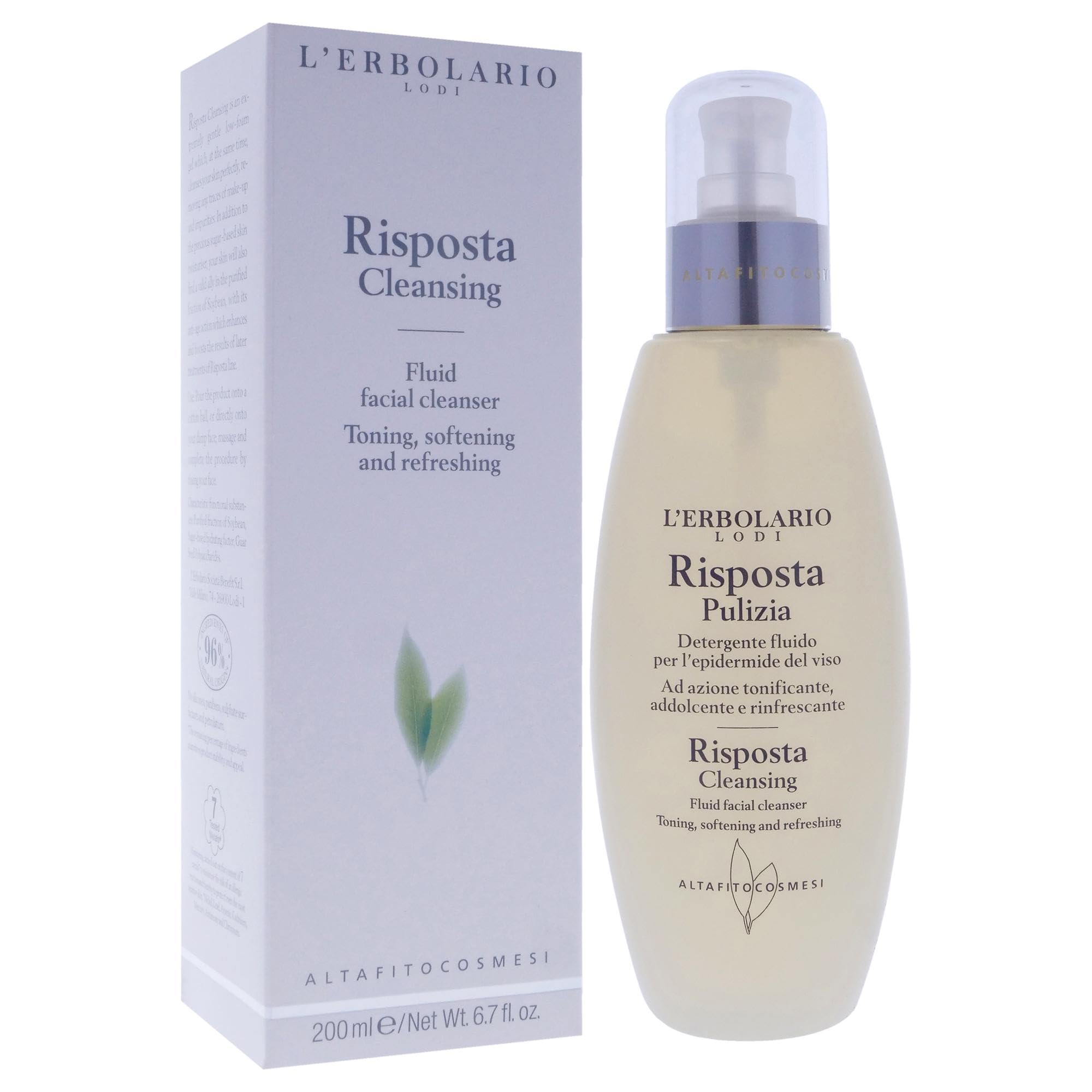 Risposta (Response) Pulizia (Cleaning) Liquid Face Cleanser By Lerbolario Lodi