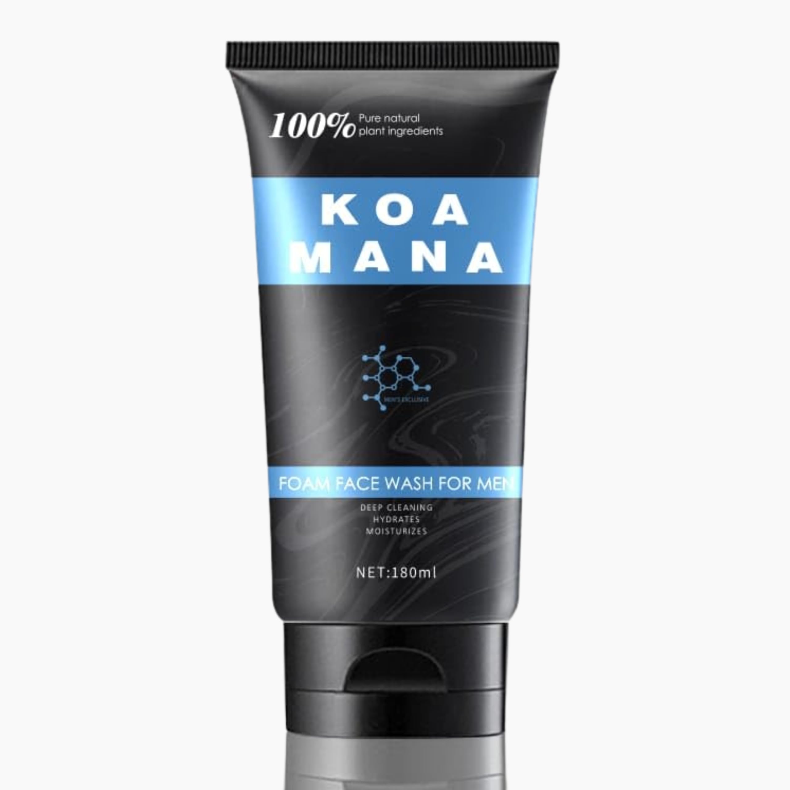 GOODY 2S KOA MANA Foaming Face Wash for Men, 100% Organic, Pure Plant Ingredients, 180 ml
