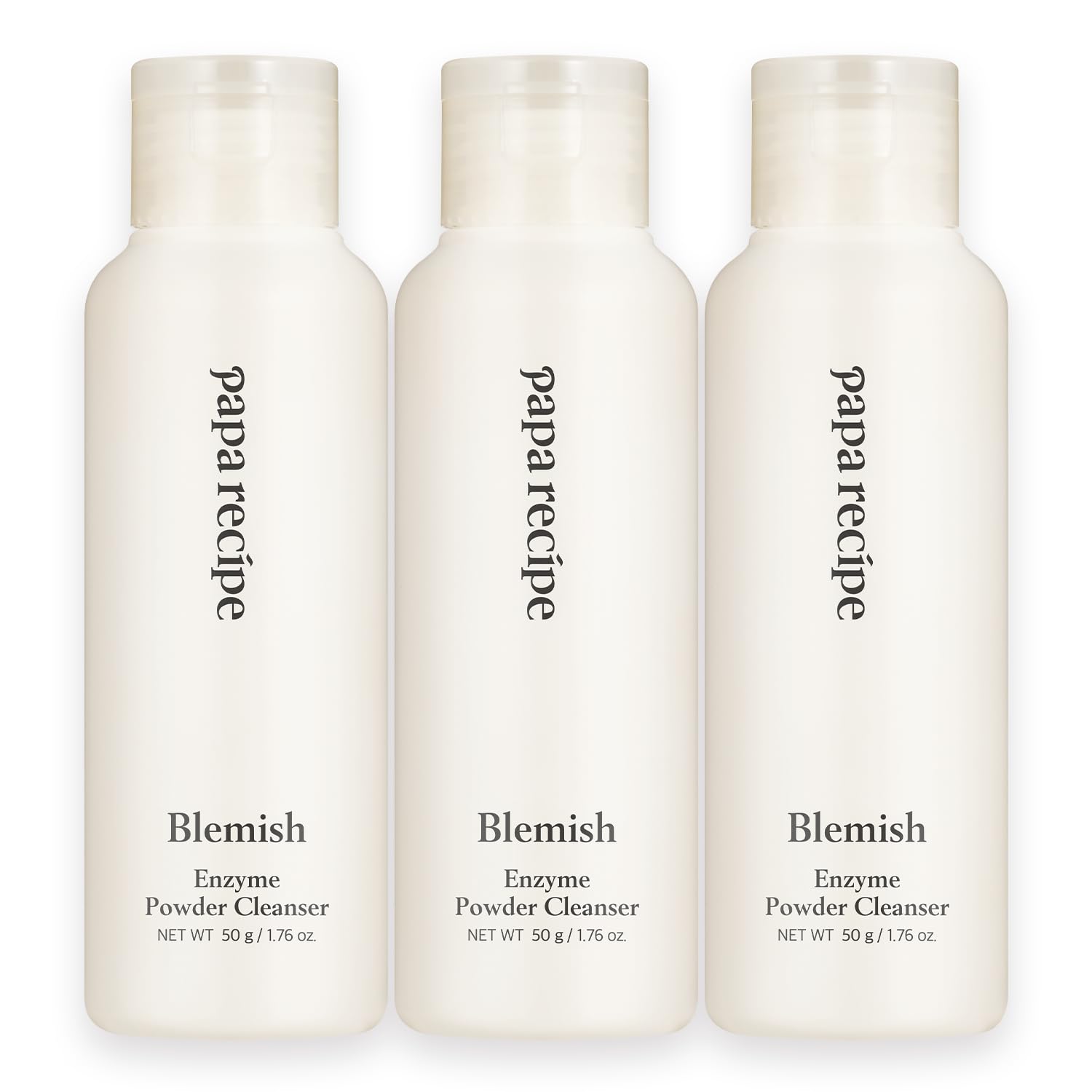 Papa Recipe Blemish Enzyme Powder Cleanser, Rice, Brightening, (Pack of 3)
