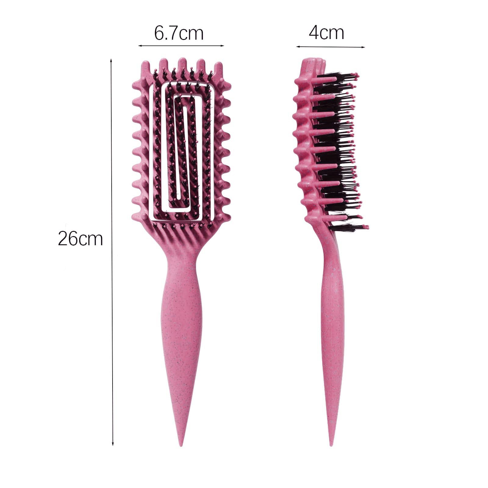 Curly Hair Brush Candybrush Curl Defining Brush for Detangling Shaping and Defining Curls for Women, Men, Wet & Dry Hair (Pink)