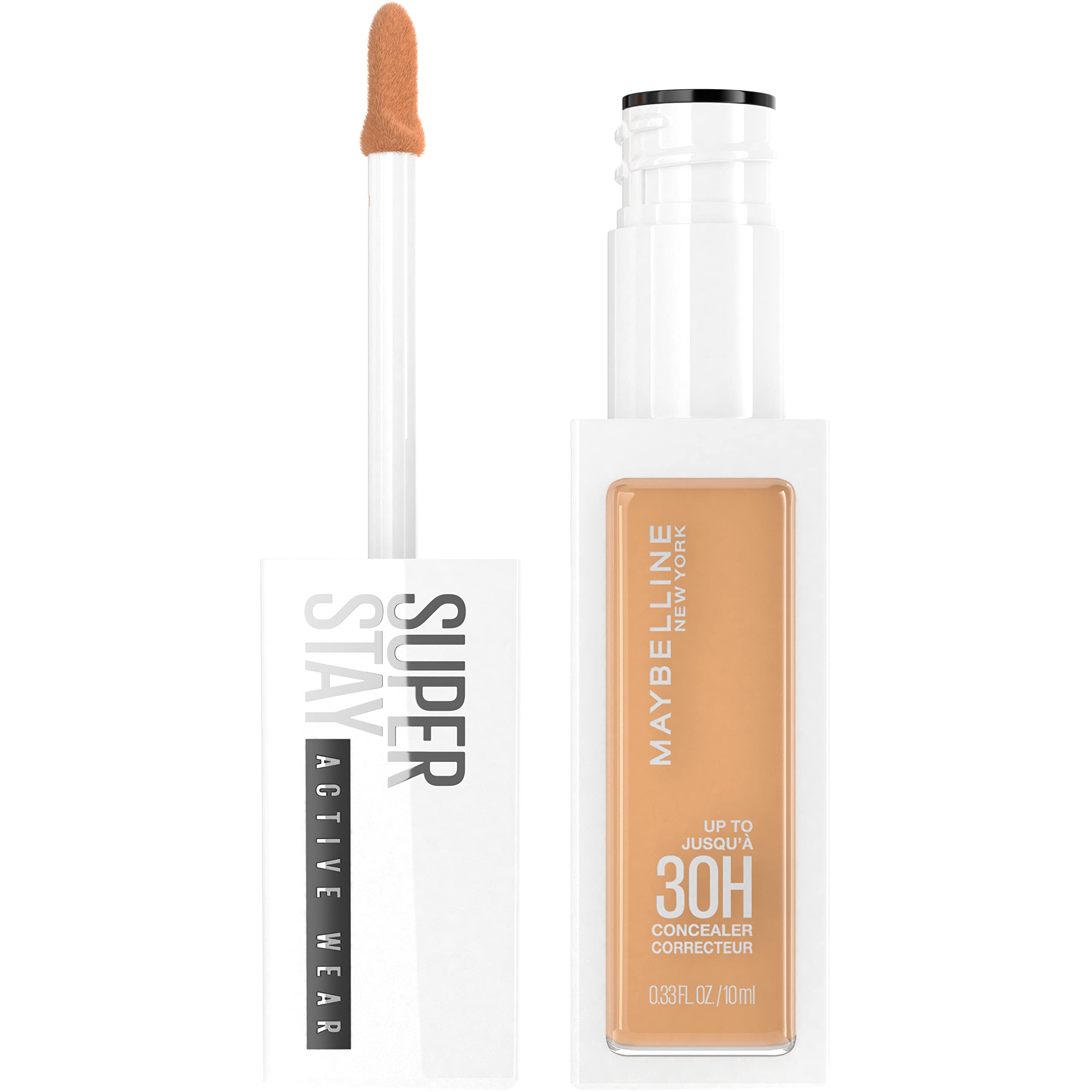 Maybelline Super Stay Liquid Concealer Makeup, Full Coverage Concealer, Up To 30 Hour Wear, Transfer Resistant, Natural Matte Fi