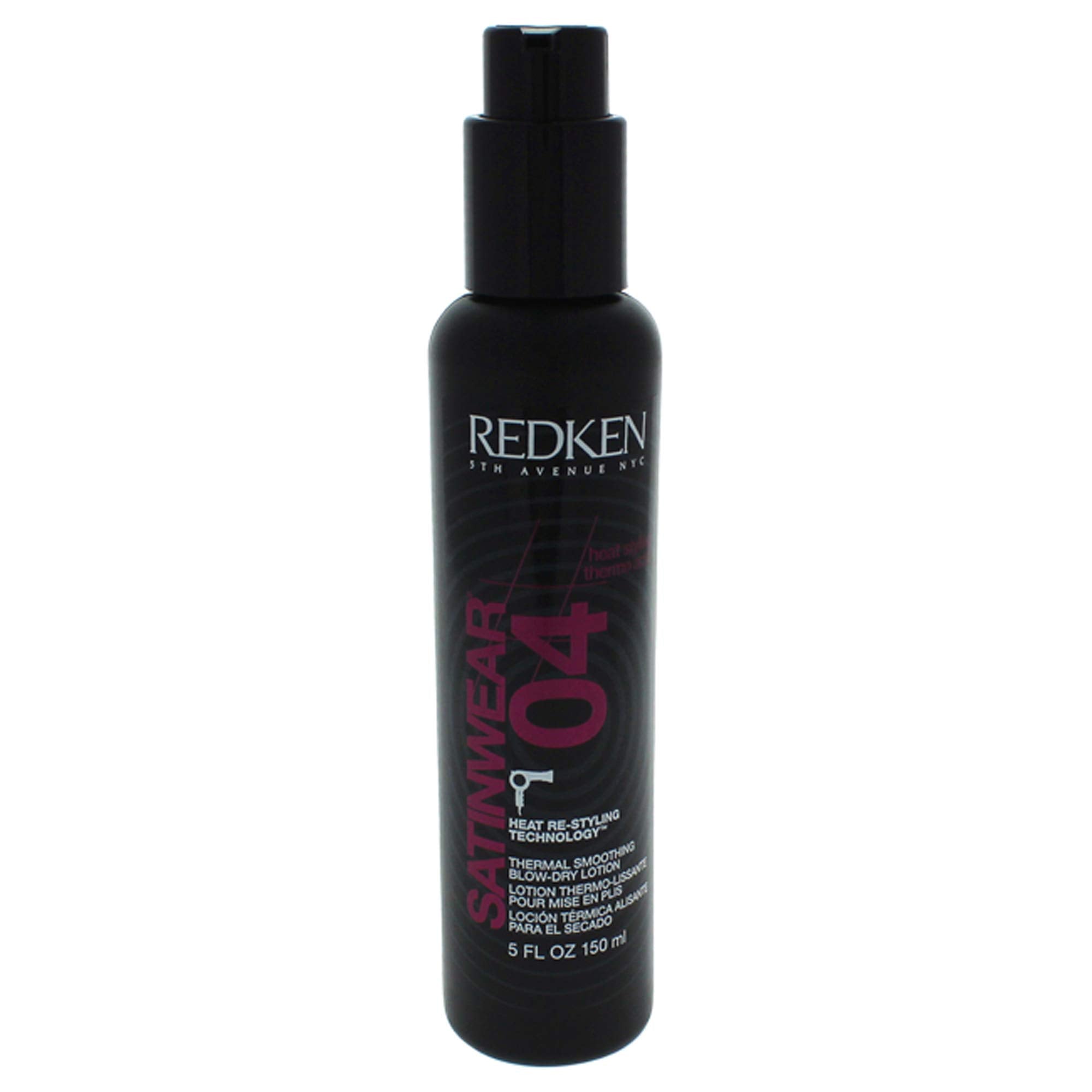 Redken Satinwear 04 Smoothing Blow Dry Lotion - For All Hair Types, Controls Frizz & Reduces Breakage During Heat Styling