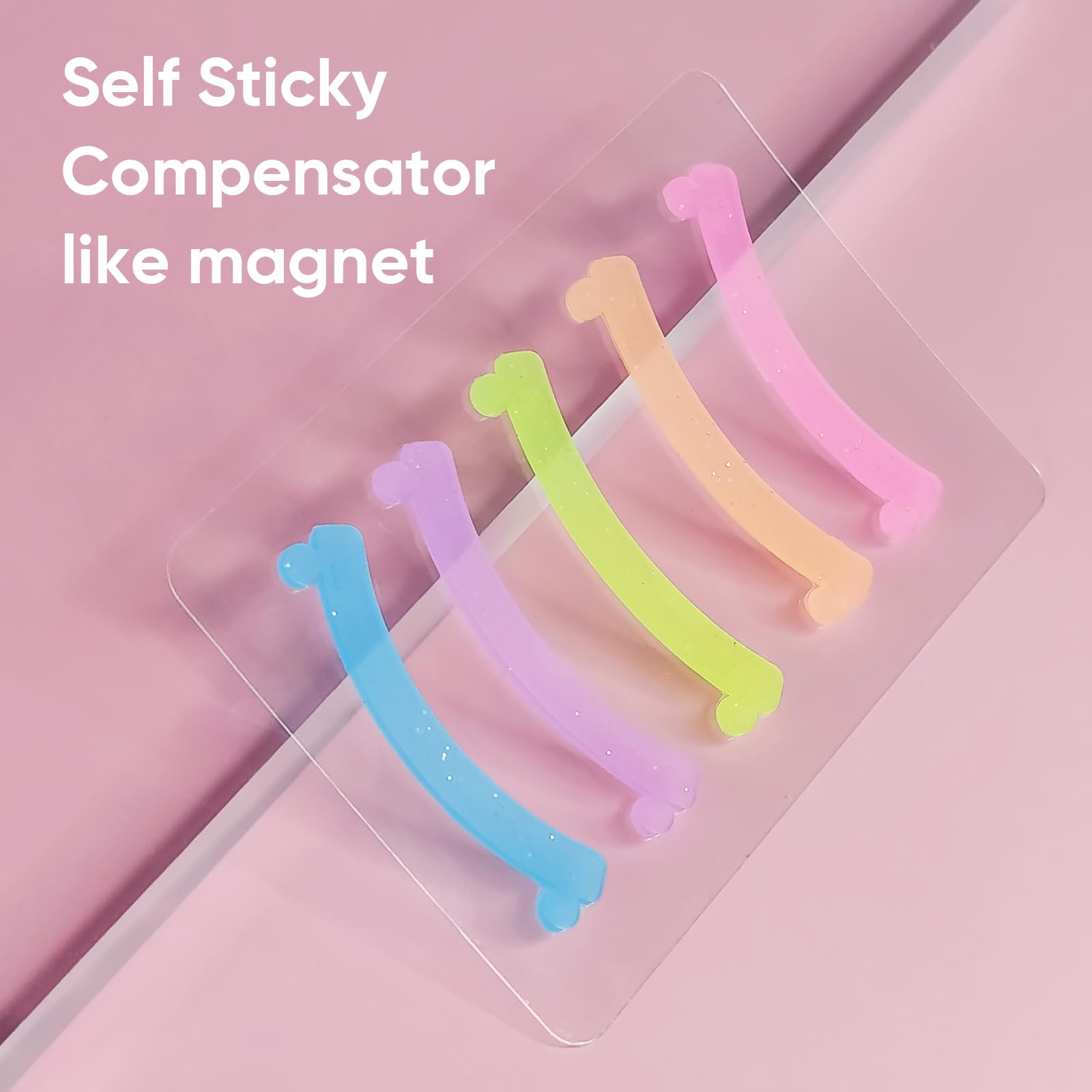 PERMANIA Lash Lift Ribbon, 5Pcs Silicone Eyelash Rods Ribbon Soft Colorful Lash Lift Tool Flexible Perm Roller Multi-Functional
