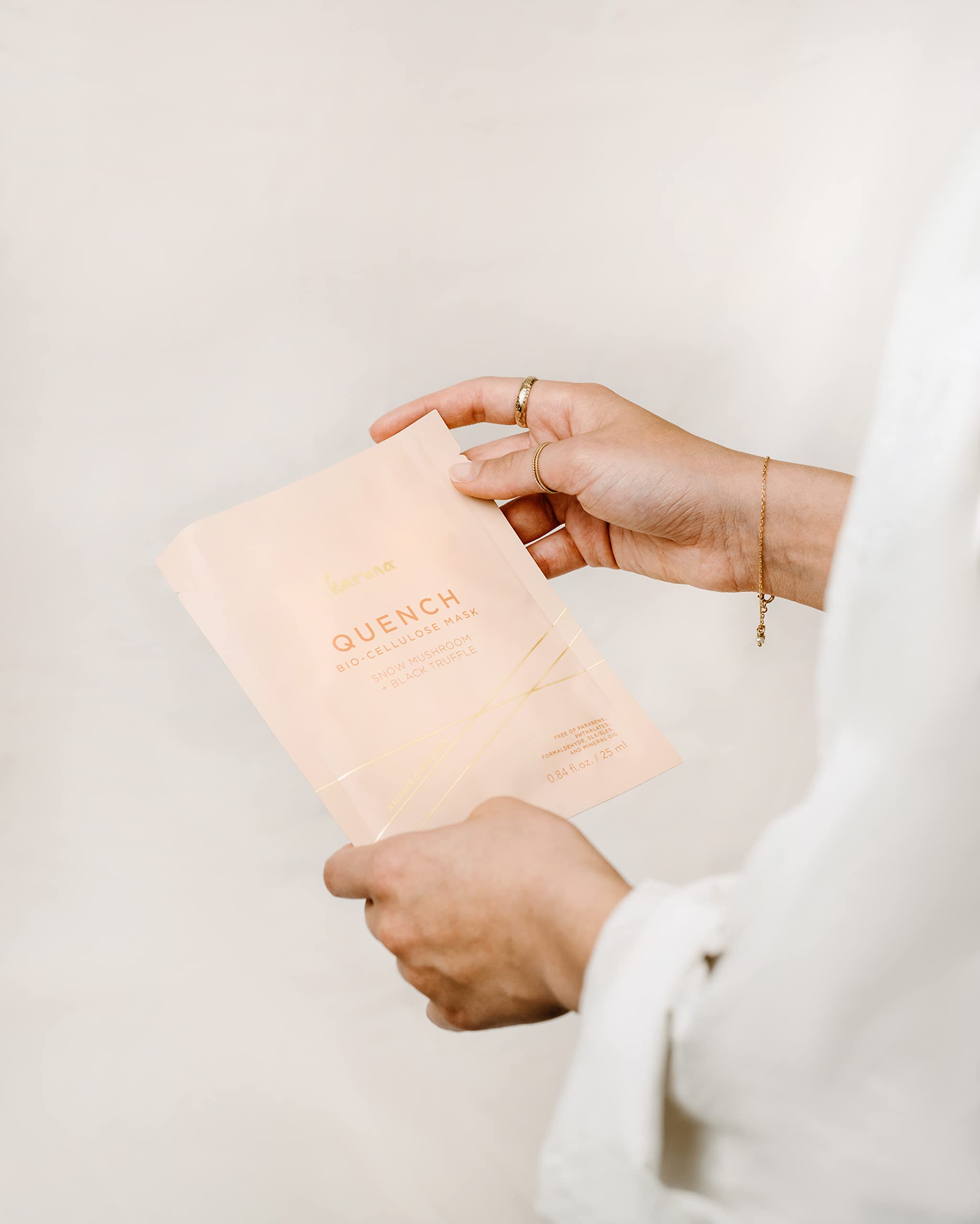 Karuna Skin - Quench Biocellulose Facial Mask For Dry, Dull Skin, Cooling & Rejuvenating Facial Skin Care Products, Hydrating Fa