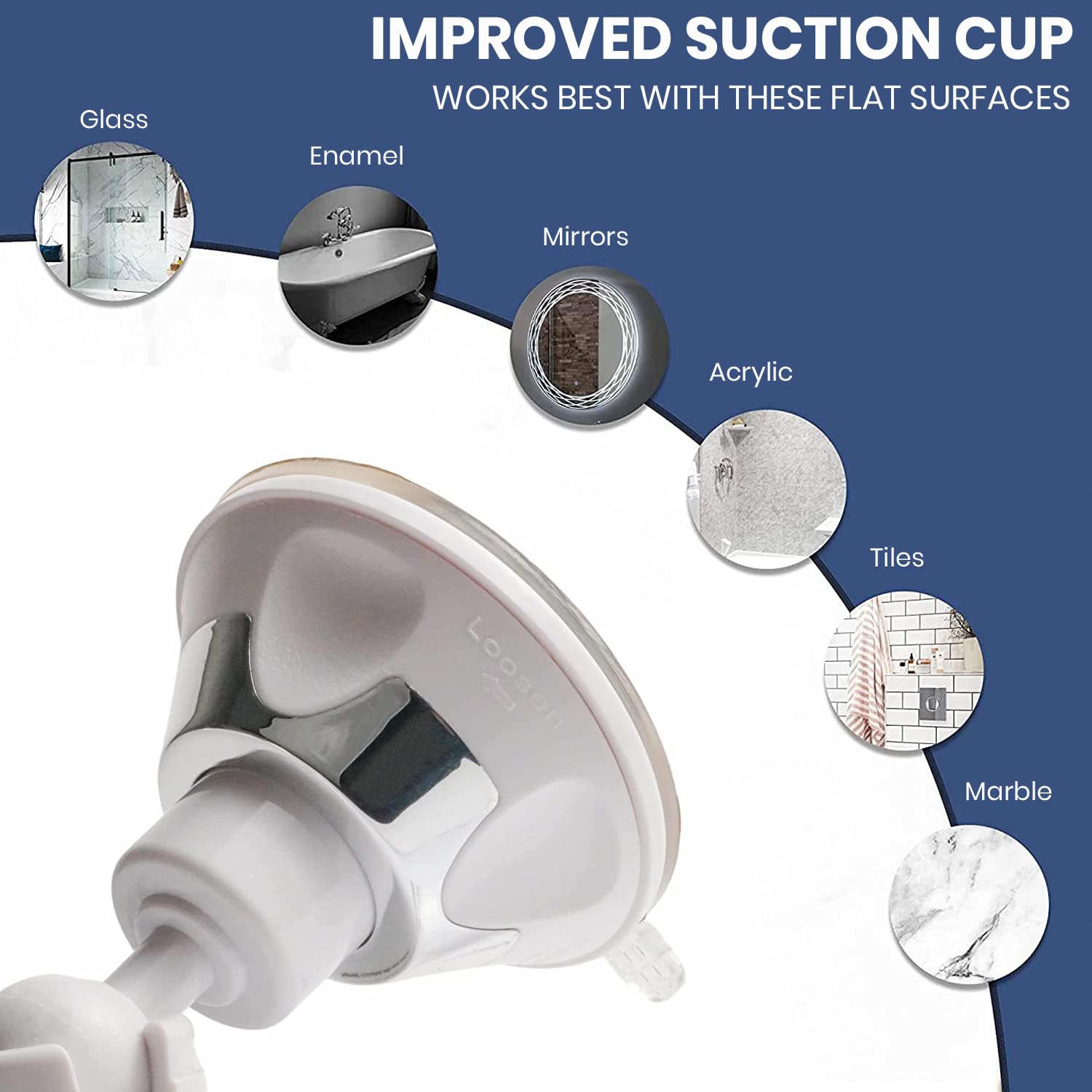 Mirrorvana Anti Fog Mirror For Shower - Fogless, Shatterproof Shaving Mirror With 360 Swivel And Adjustable Suction Cup - 6.7''