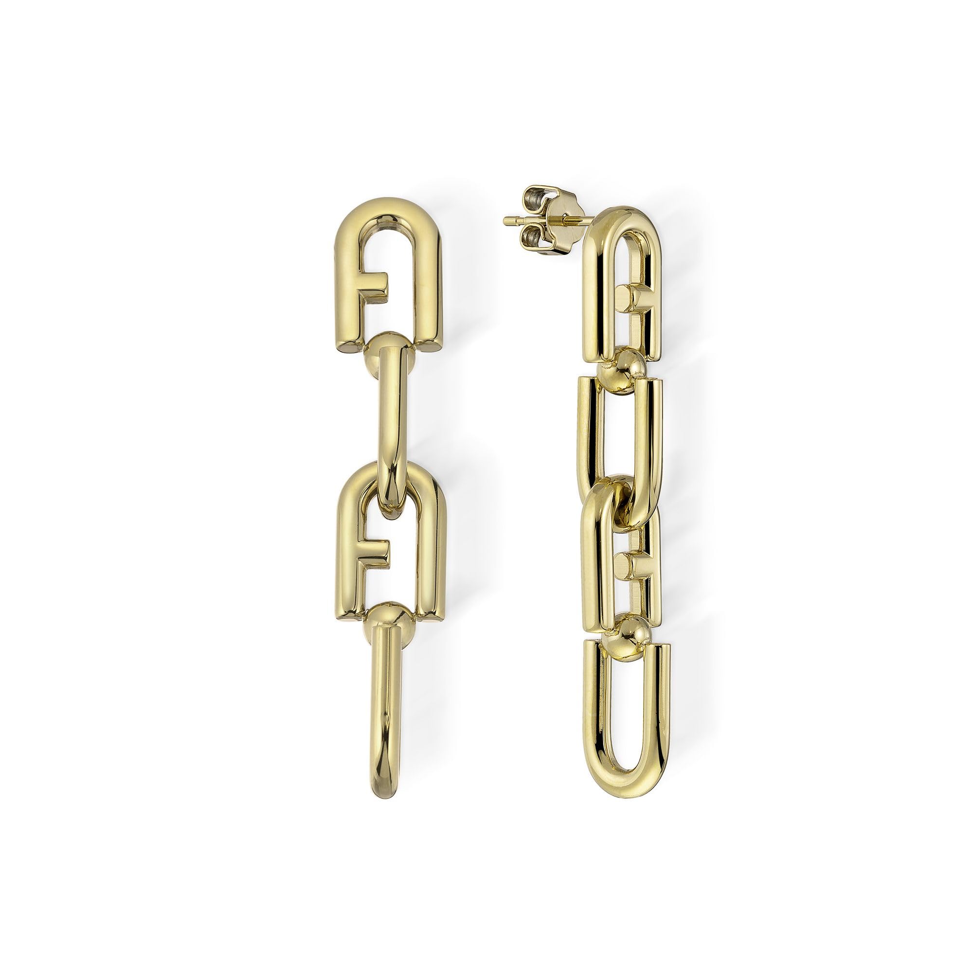 FURLA CHAINED LOGO Womens Earrings (Model: FJ0909ETUVD)