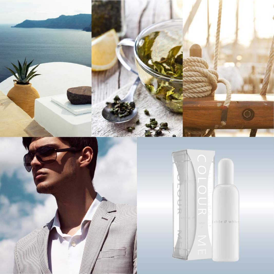 Colour Me White By Milton-Lloyd - Perfume For Men - Aromatic Fougere Scent - Opens With Bergamot, Orange, And Neroli - Blended W