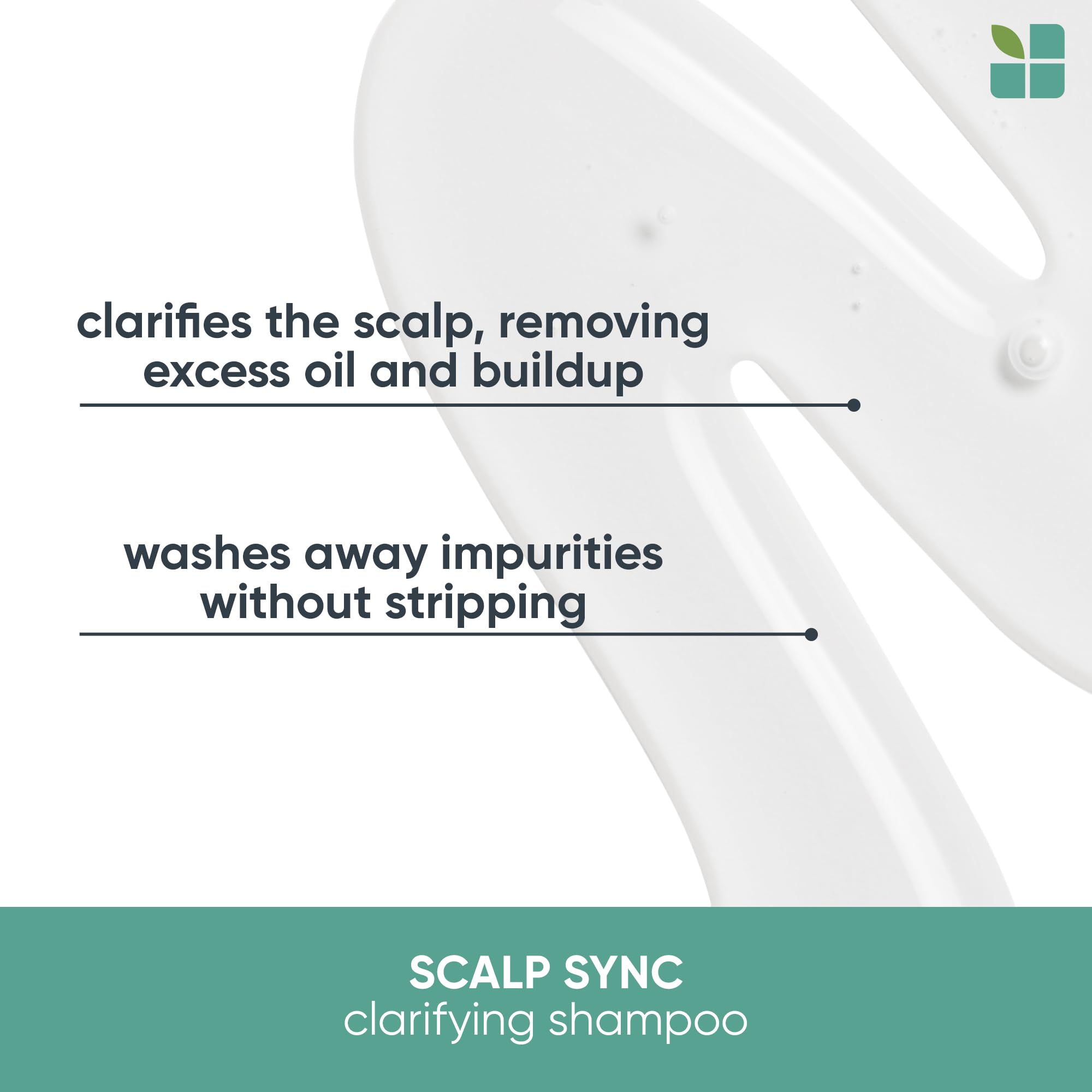 Biolage Scalp Sync Clarifying Shampoo | Removes Residue, Buildup & Excess Oil | Paraben & Silicone Free | For Oily Hair & Scalp